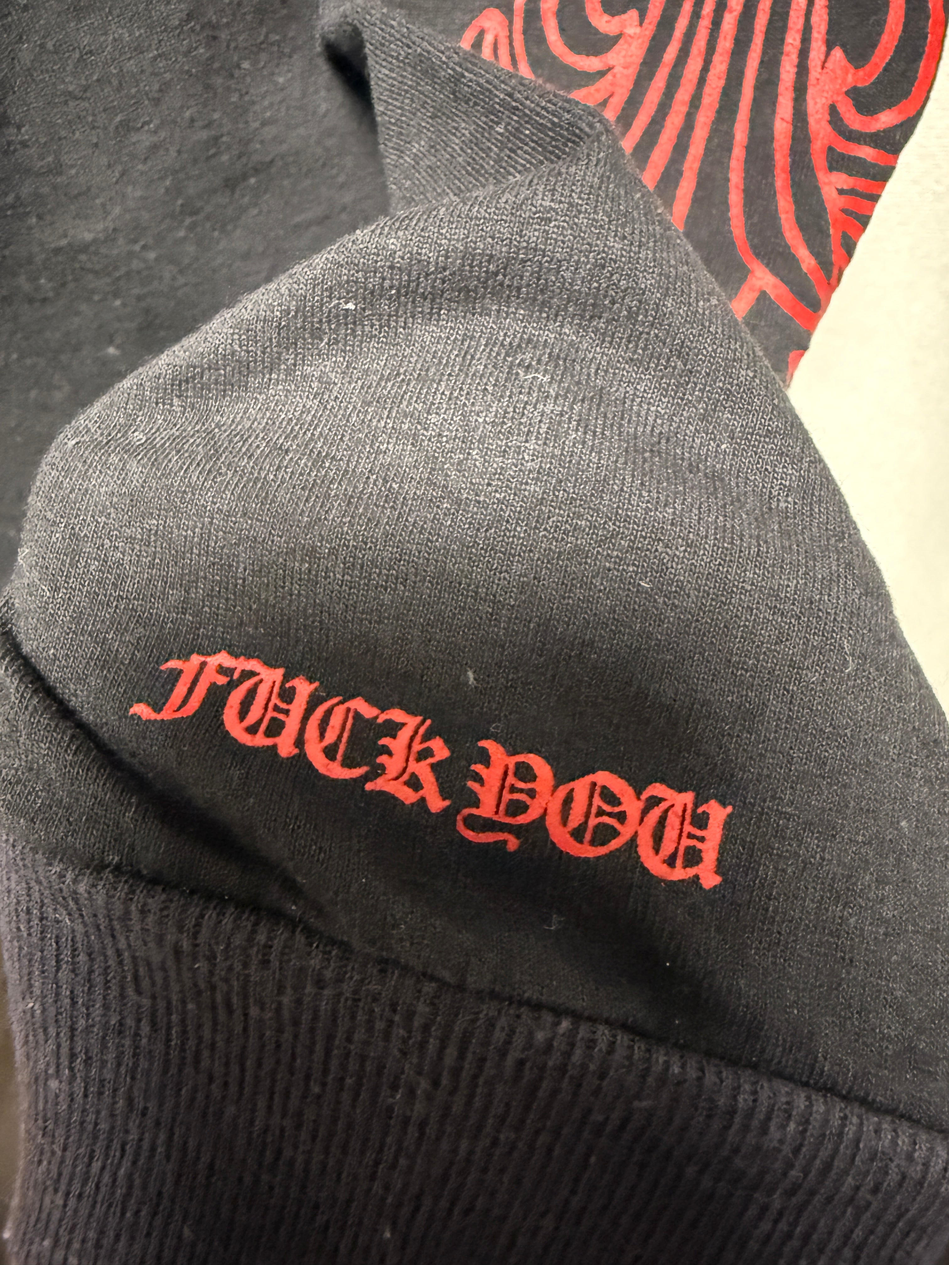 【CHROME HEARTS】RED FLORAL PRINT LONG TEE LAS VEGAS LIMITED