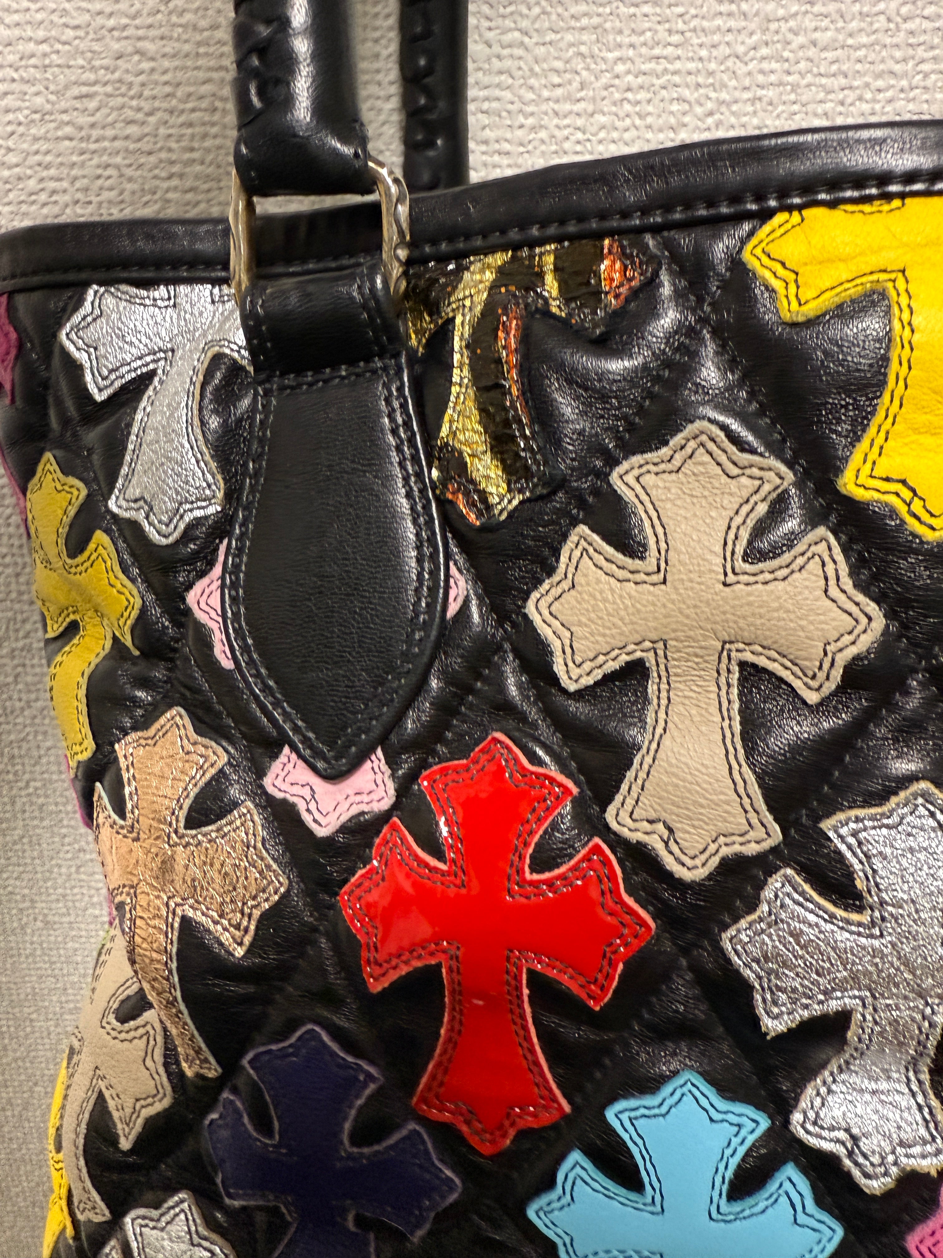 【CHROME HEARTS】MULTICOLOR ROUND FS TOTE BAG