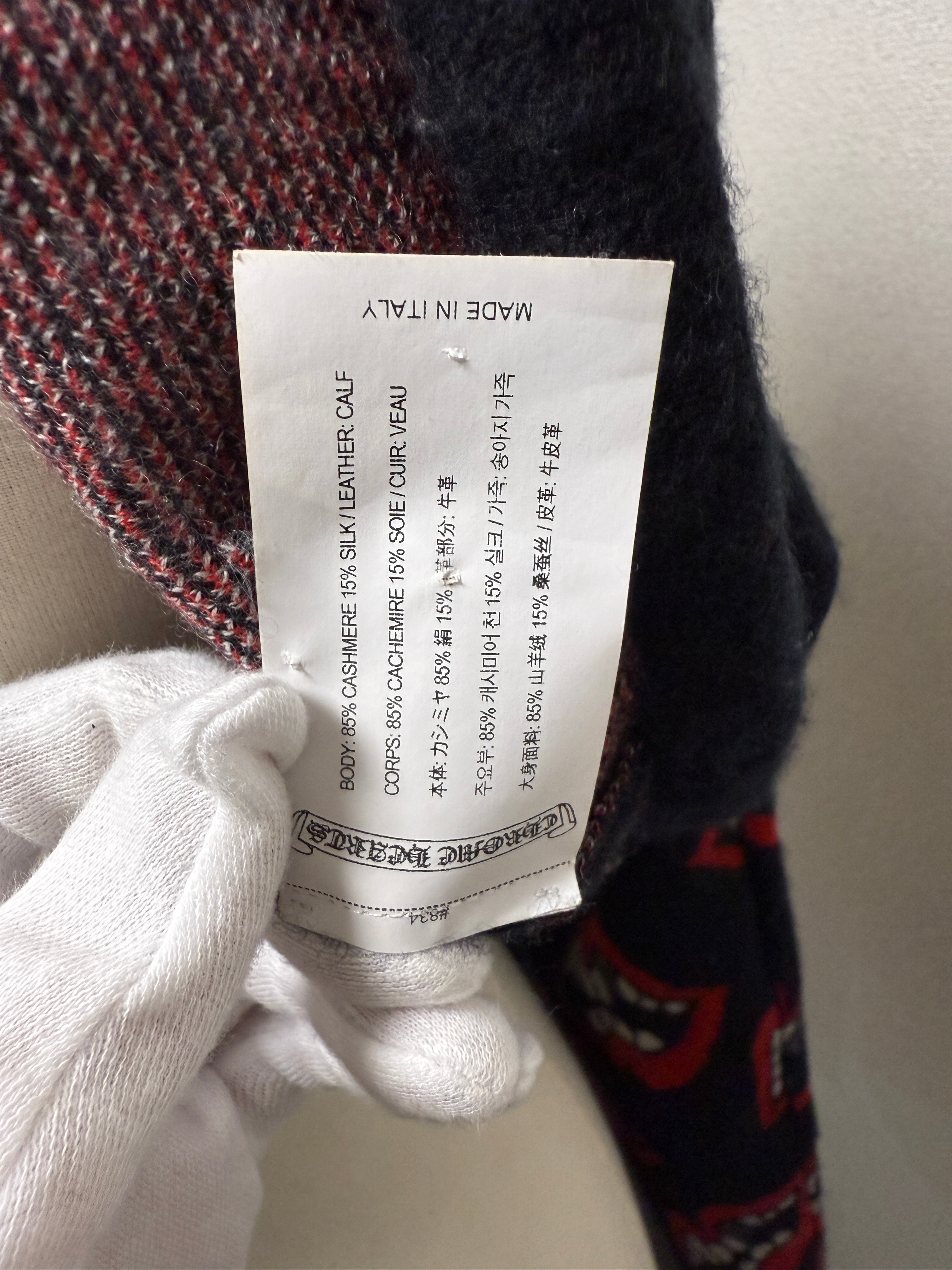 【CHROME HEARTS】MATTY BOY LIP DESIGN CASHMERE KNIT