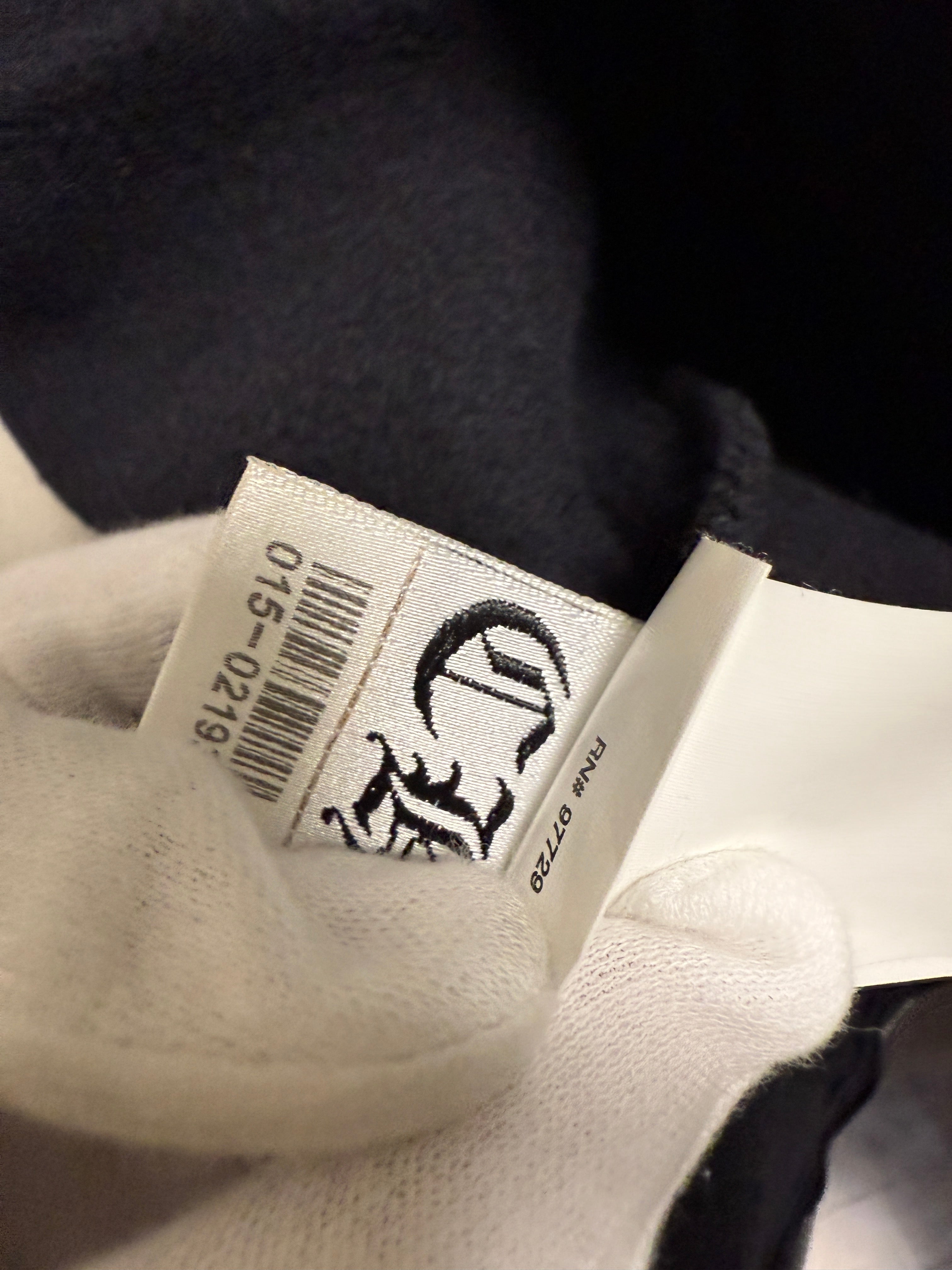 【CHROME HEARTS】FLORAL LEATHER PATCH ZIP HOODIE