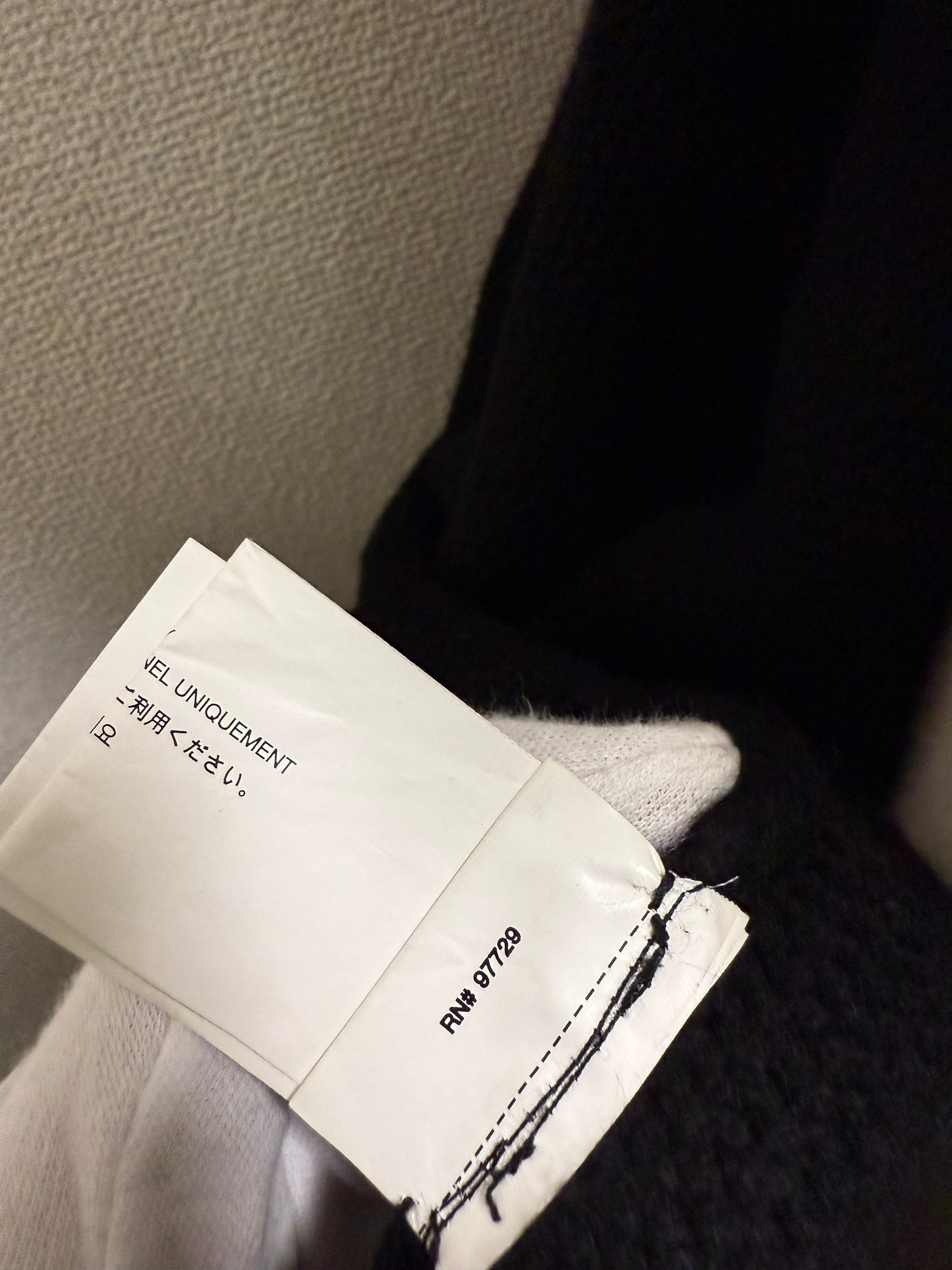 【CHROME HEARTS】CASHEMERE KNIT FLORAL LEATHER ZIP HOODIE