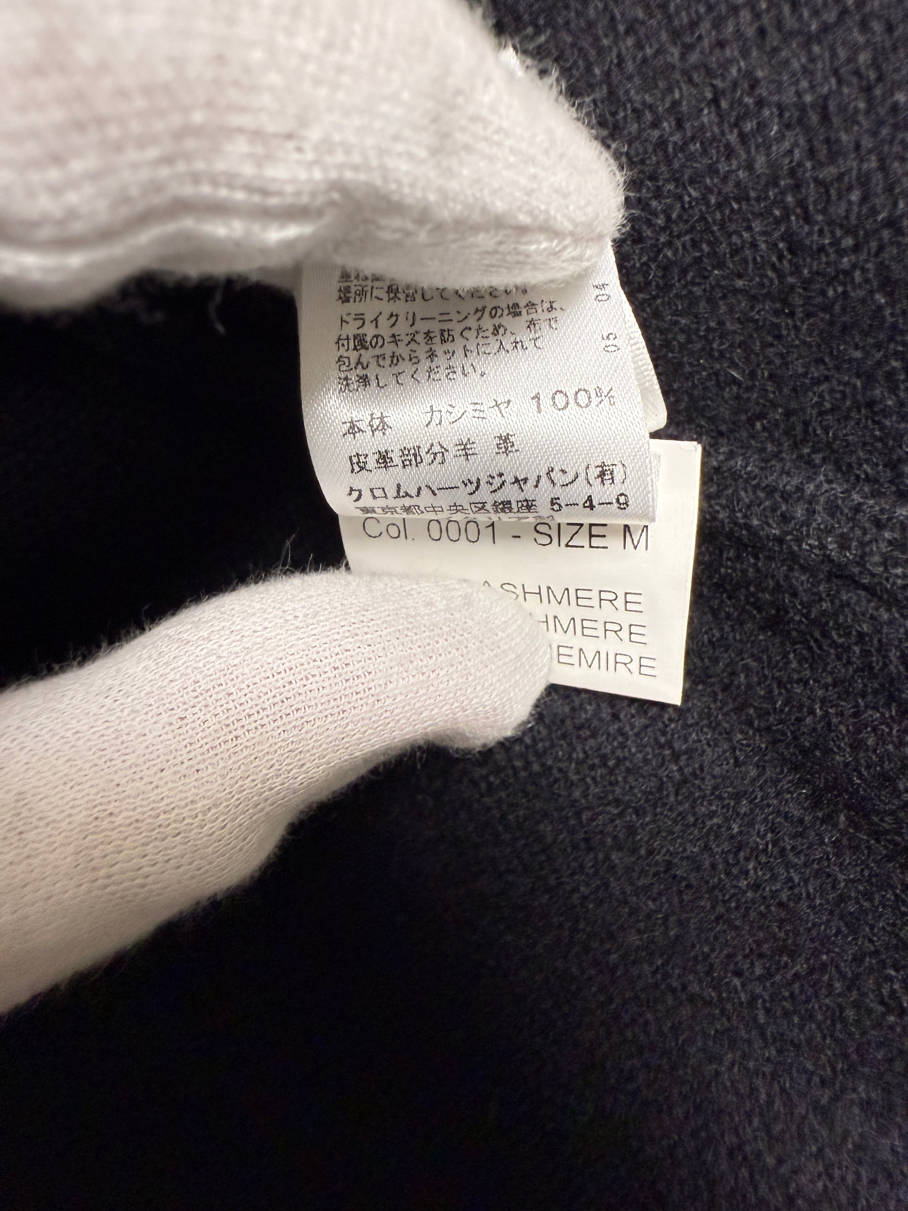 【CHROME HEARTS】Cashmere Plus Patch Cross Cardigan
