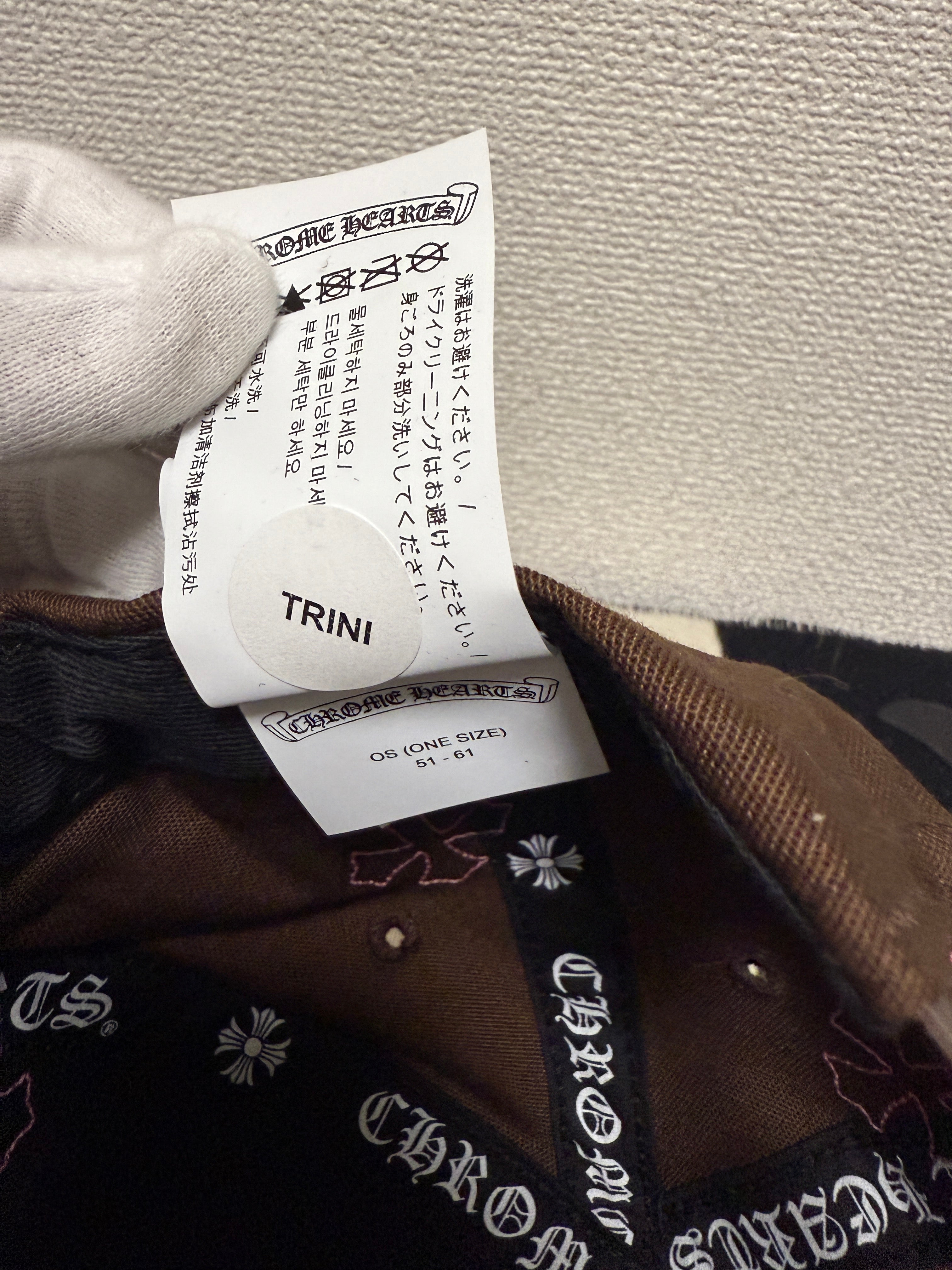 【CHROME HEARTS】CROSS PATCH BASEBALL CAP BROWN×PINK