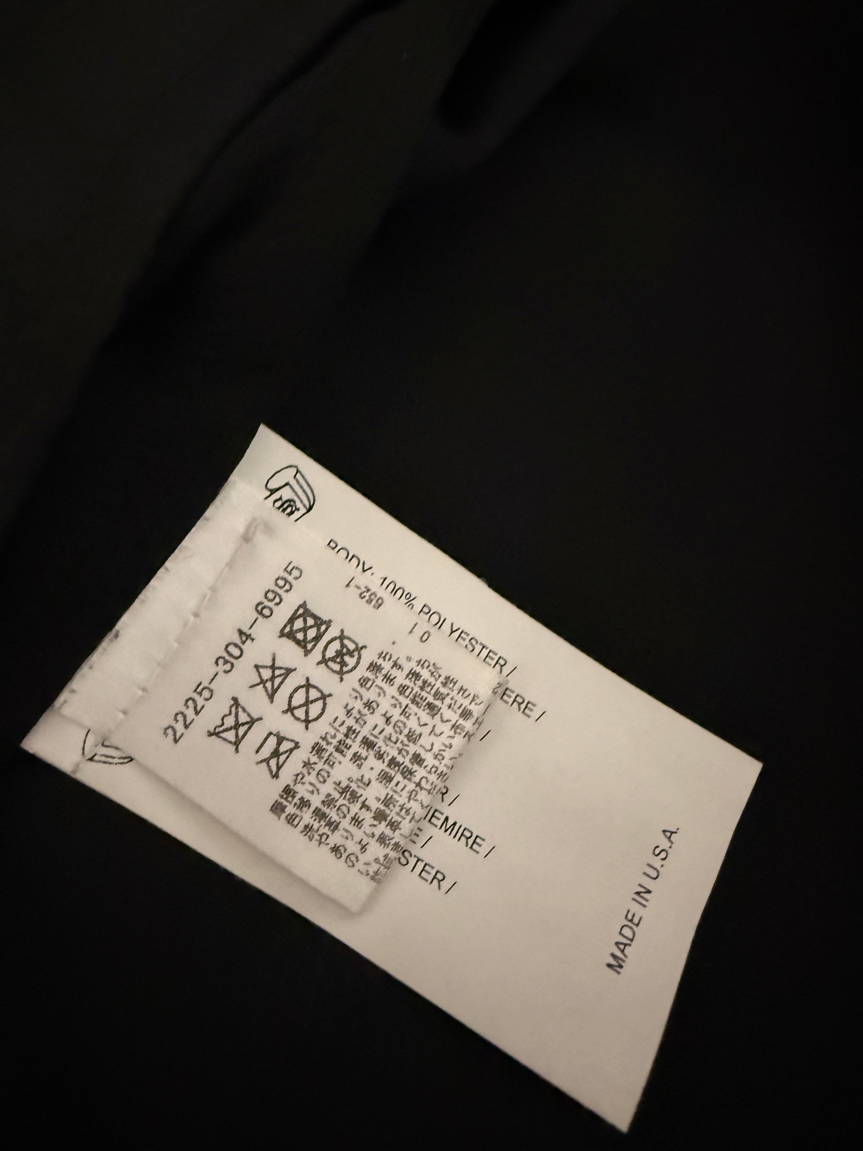 【CHROME HEARTS】MESH TRSCK ZIP PARKER BLACK×WHITE