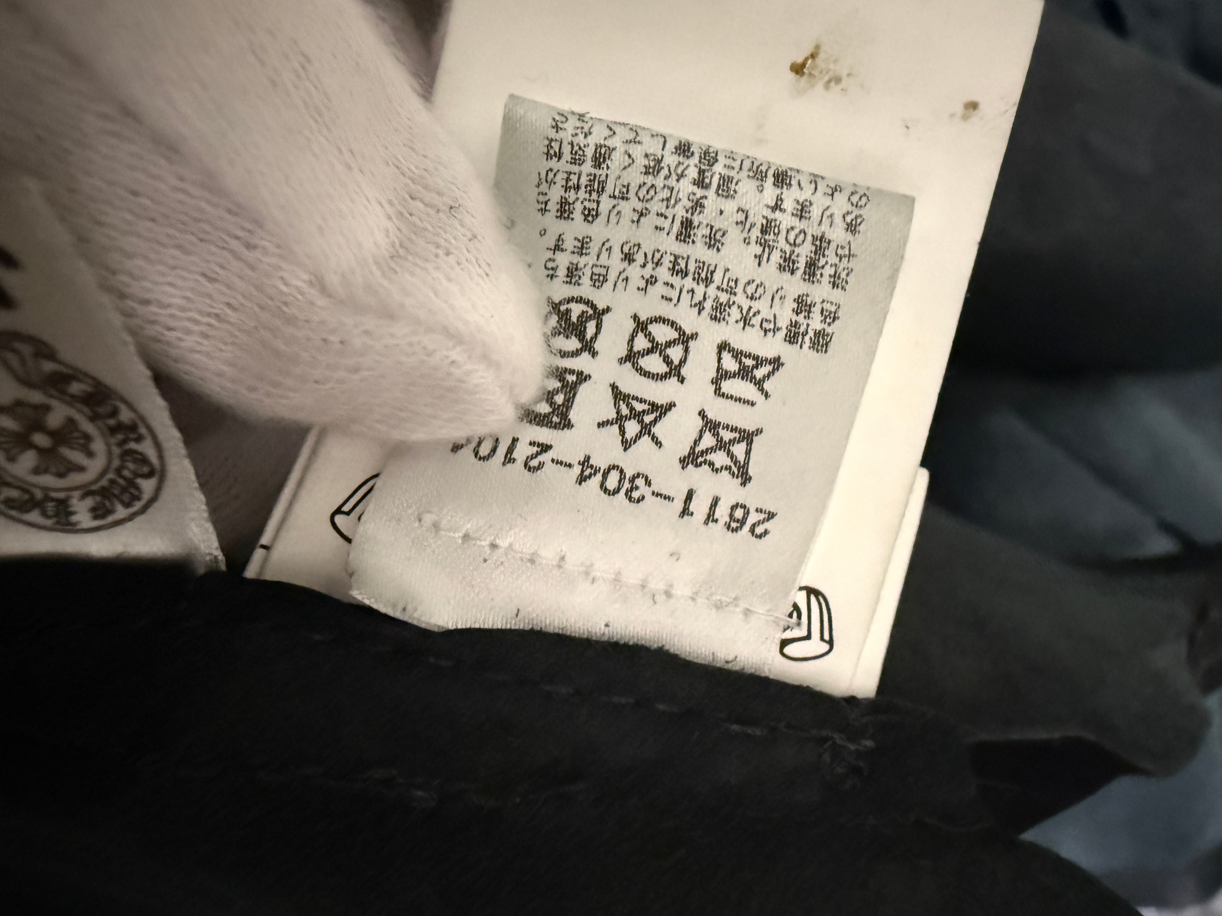 【CHROME HEARTS】MAHAL KITA CROSS PATCH LEATHER SHIRT CROSS BALL JACKET