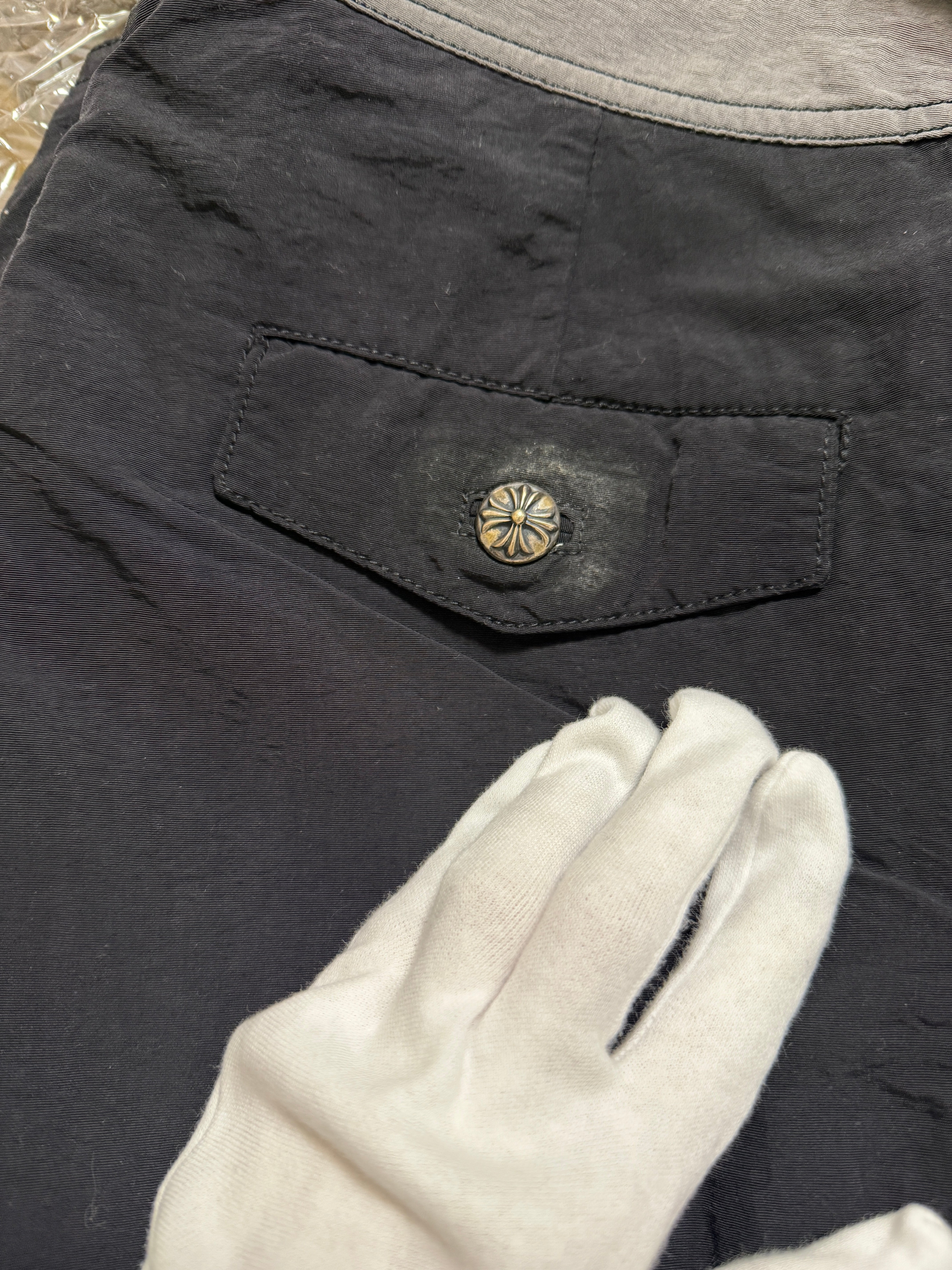 【CHROME HEARTS】SCROLL LABEL SWIM SHORTS PANTS