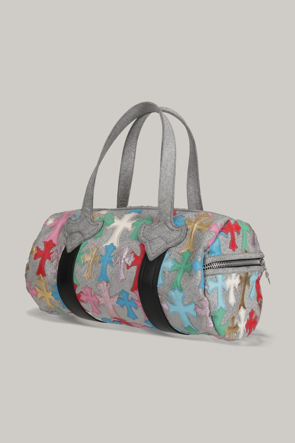 【CHROME HEARTS】GLITTER MULTICOLOR BOSTON BAG