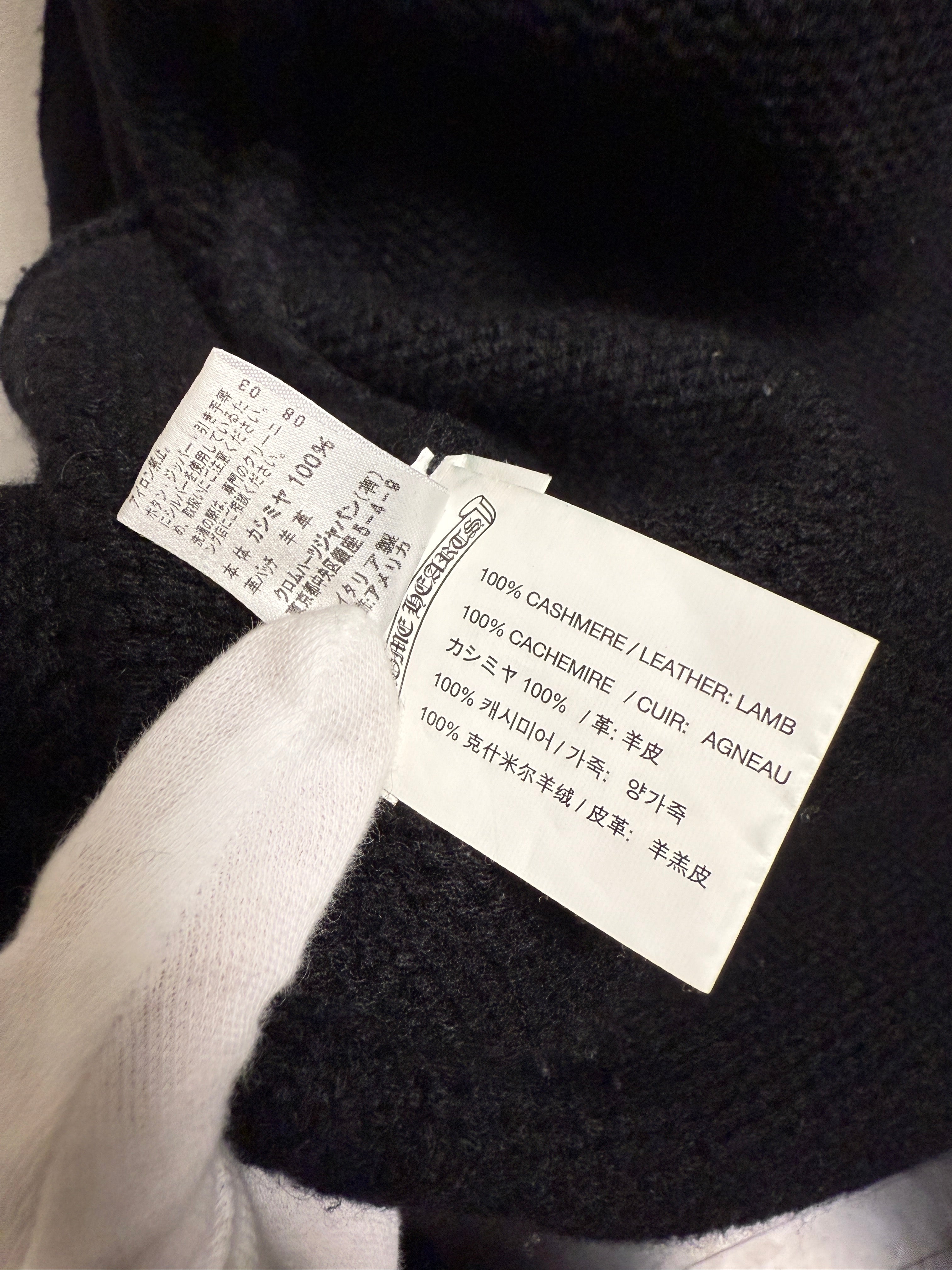 【CHROME HEARTS】CASHMERE FLORAL PATCH HOODIE