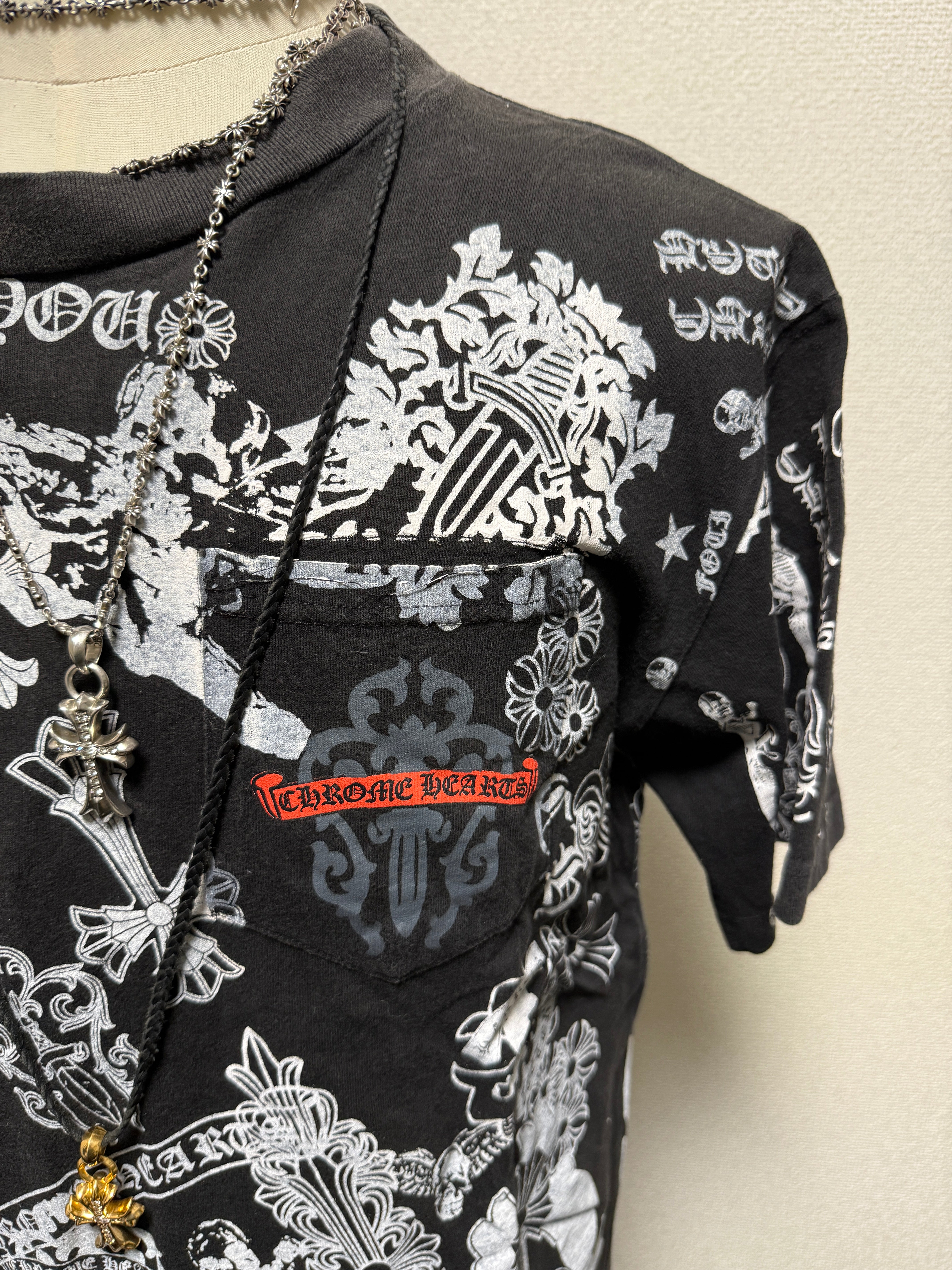 【CHROME HEARTS】VINTAGE STENCIL PRINT TEE