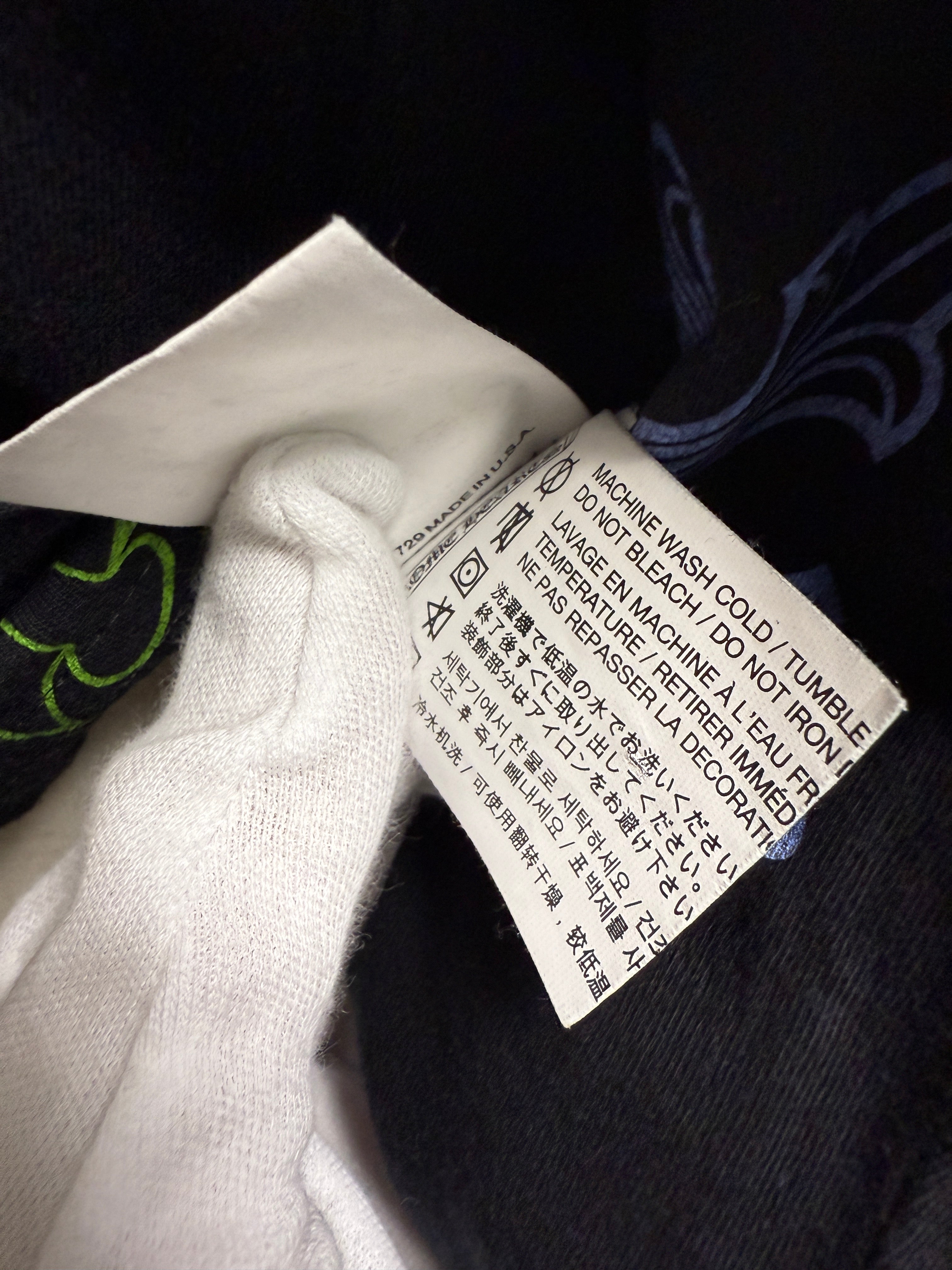 【CHROME HEARTS】MULTICOLOR STENCIL LONG TEE