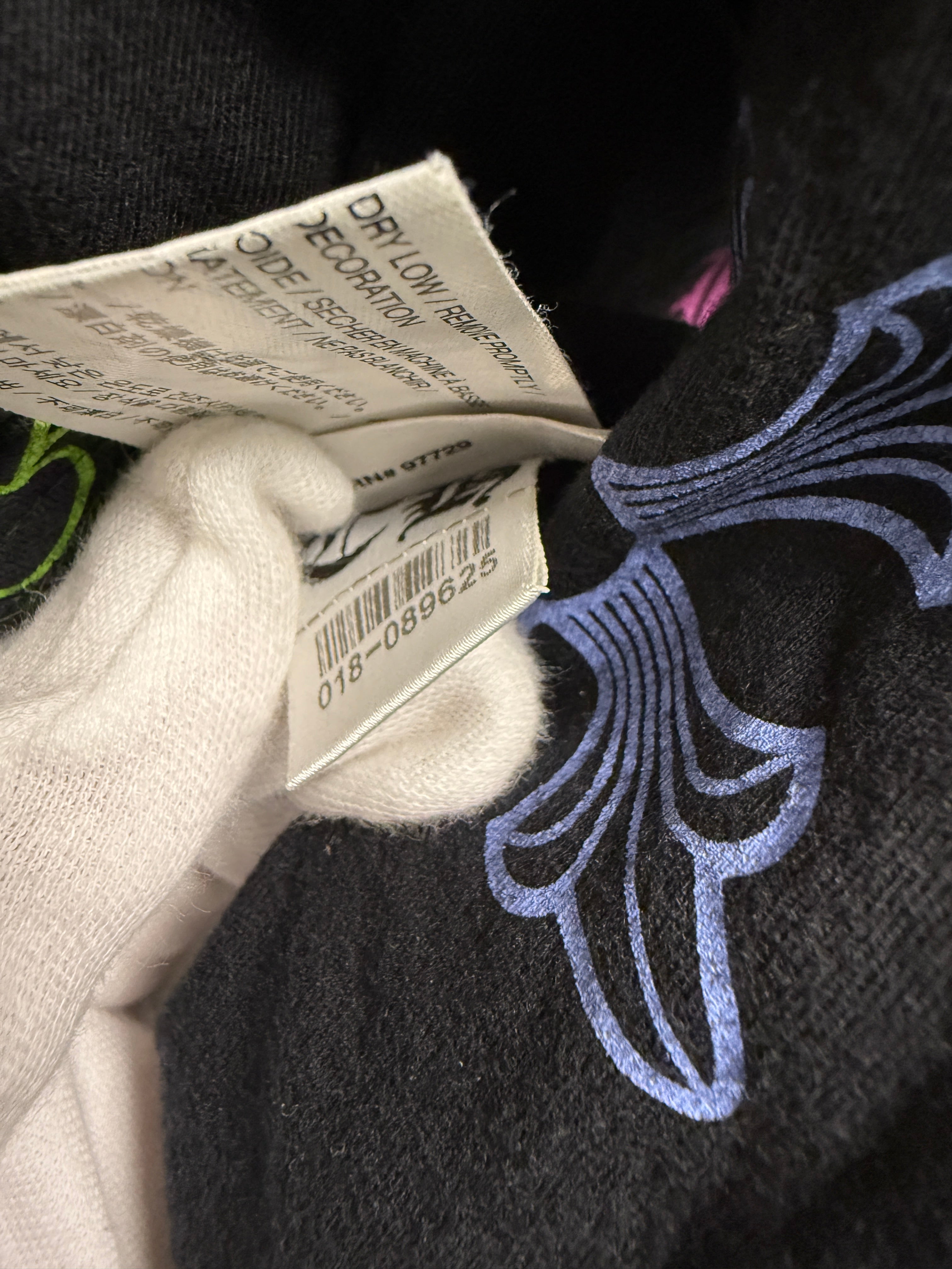 【CHROME HEARTS】MULTICOLOR STENCIL LONG TEE