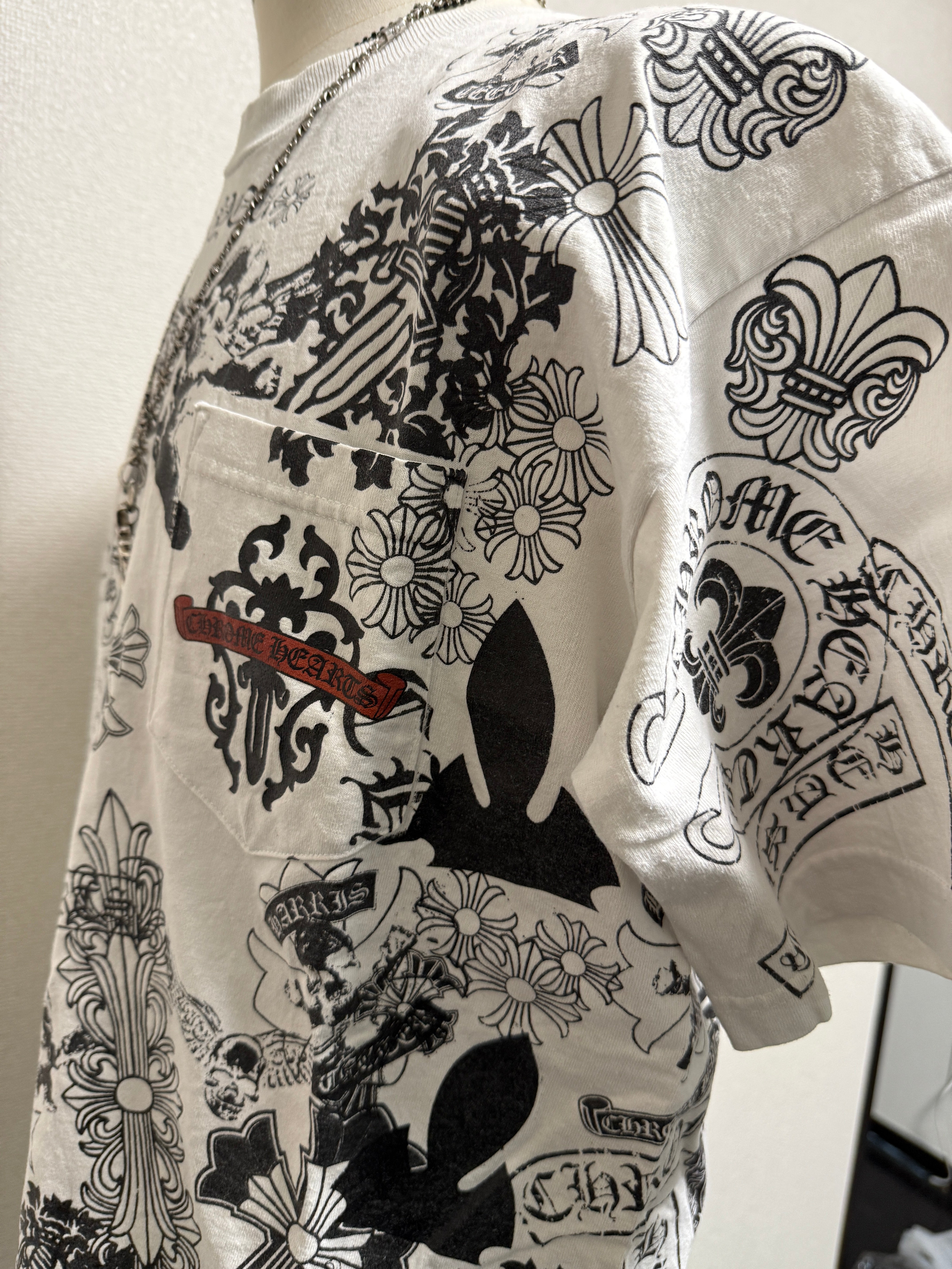 【CHROME HEARTS】VINTAGE STENCIL PRINT TEE