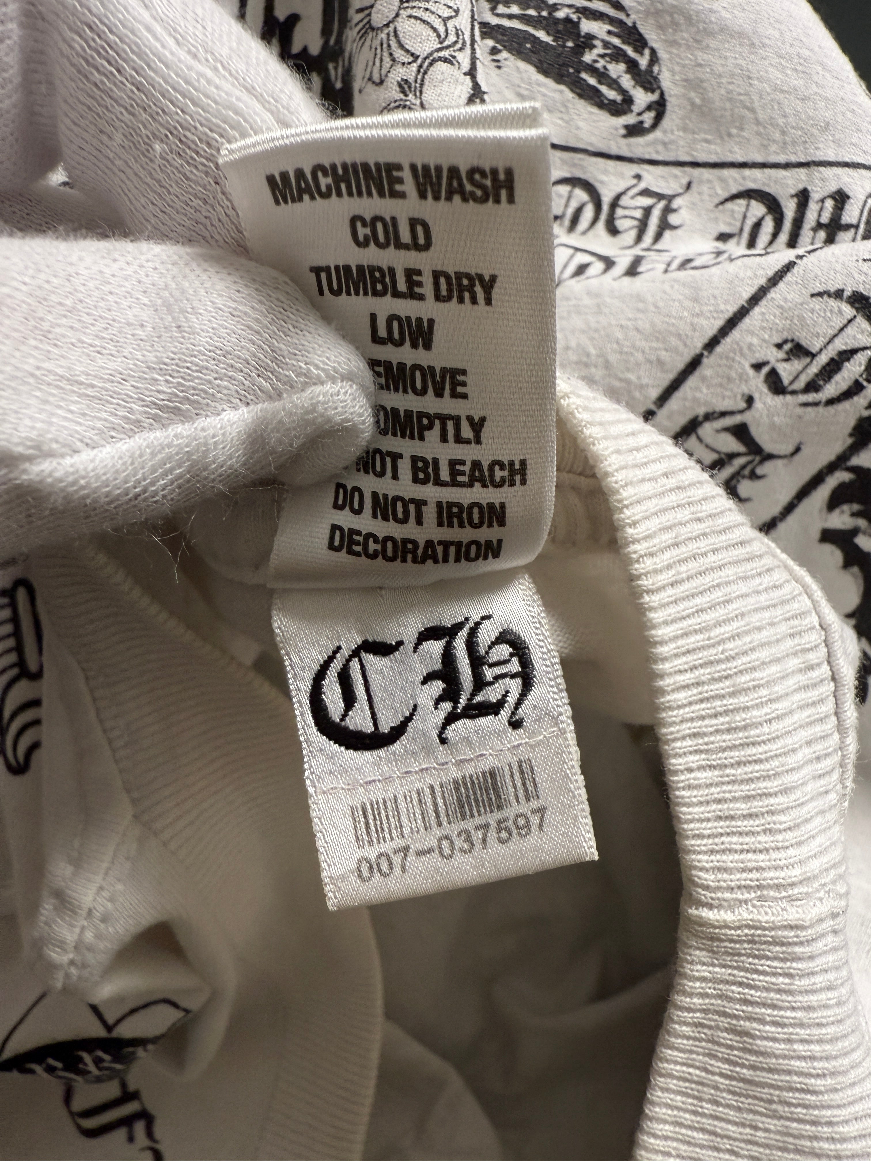 【CHROME HEARTS】VINTAGE STENCIL PRINT TEE