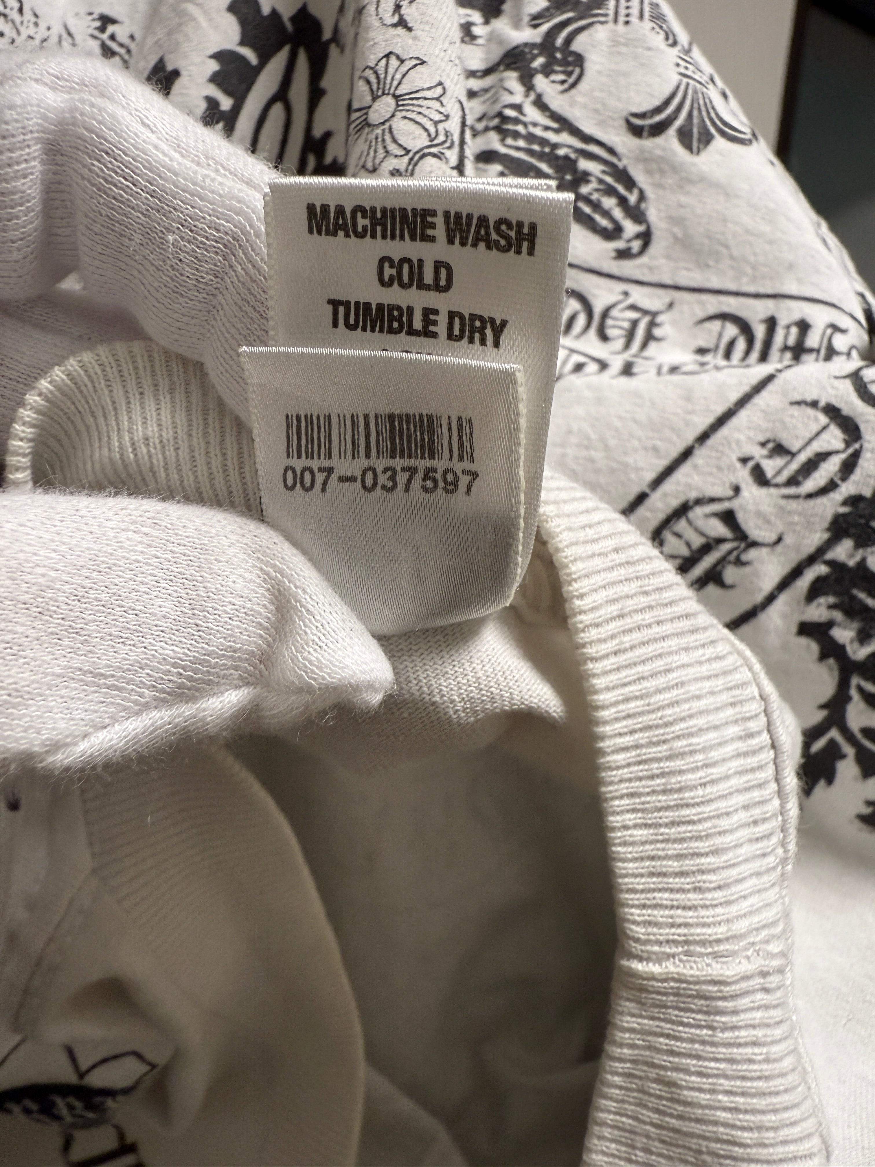 【CHROME HEARTS】VINTAGE STENCIL PRINT TEE