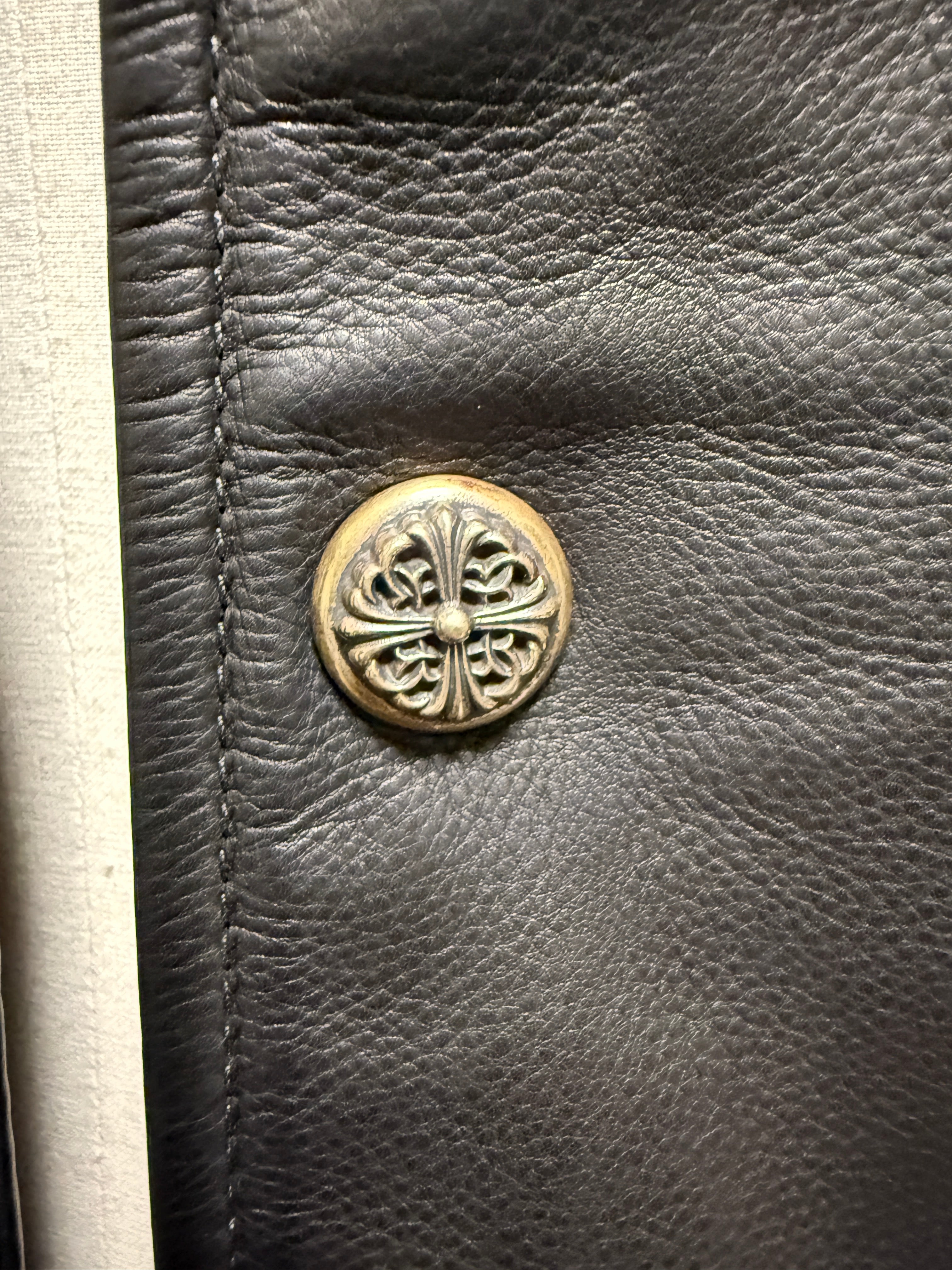 【CHROME HEARTS】LETTER MAN FULL LEATHER M