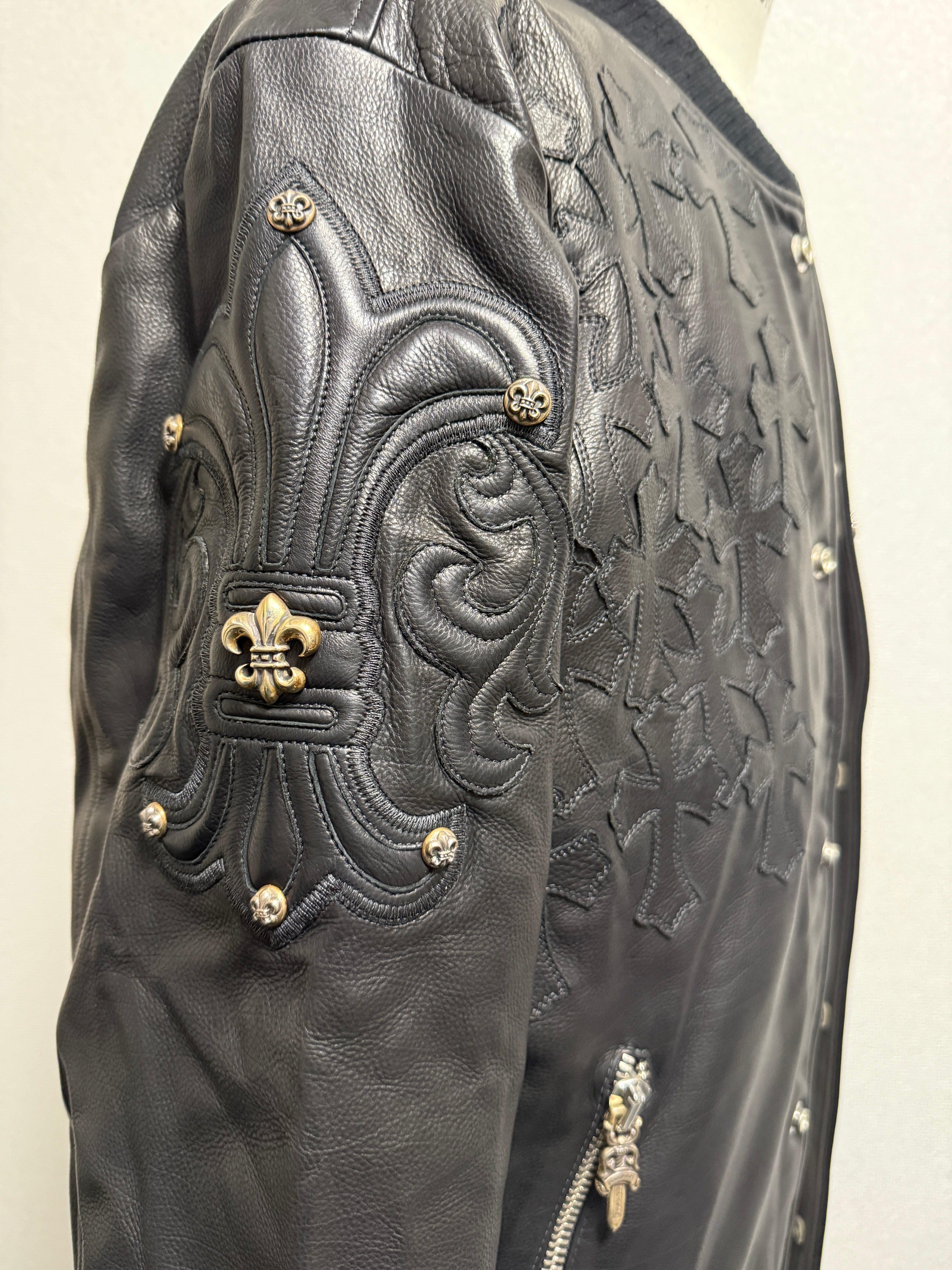 【CHROME HEARTS】LETTER MAN FULL LEATHER M