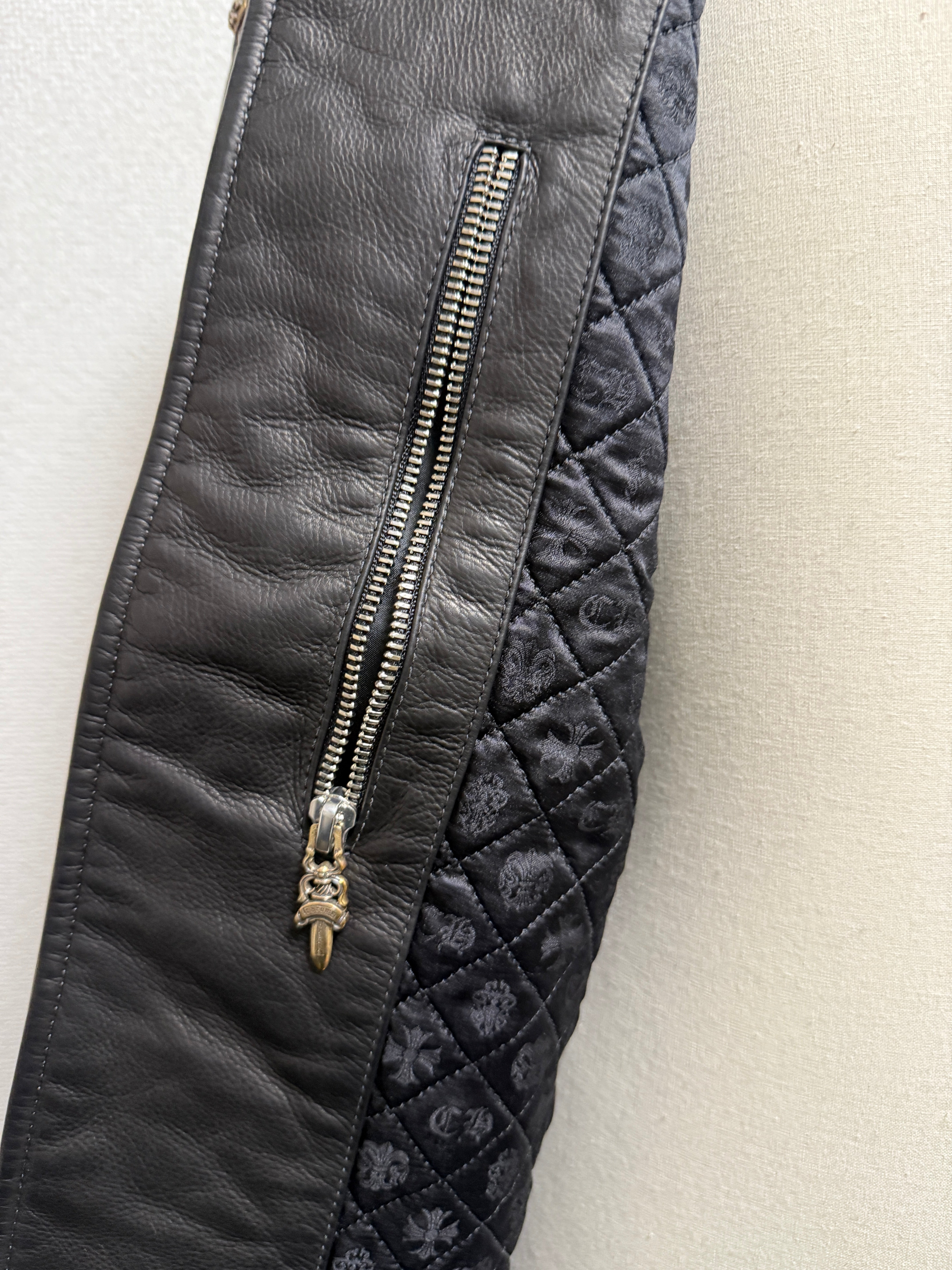 【CHROME HEARTS】LETTER MAN FULL LEATHER M