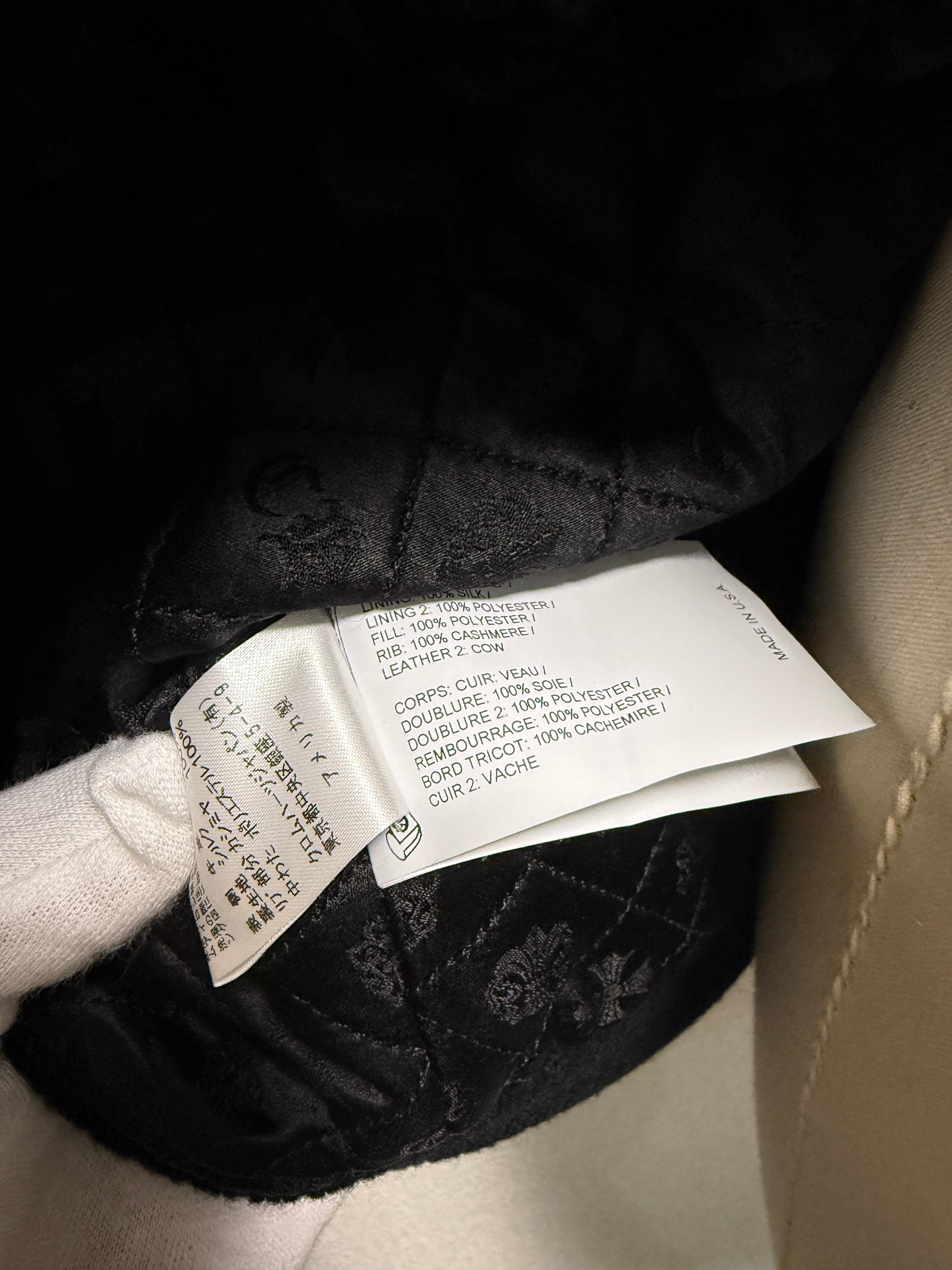 【CHROME HEARTS】LETTER MAN FULL LEATHER M