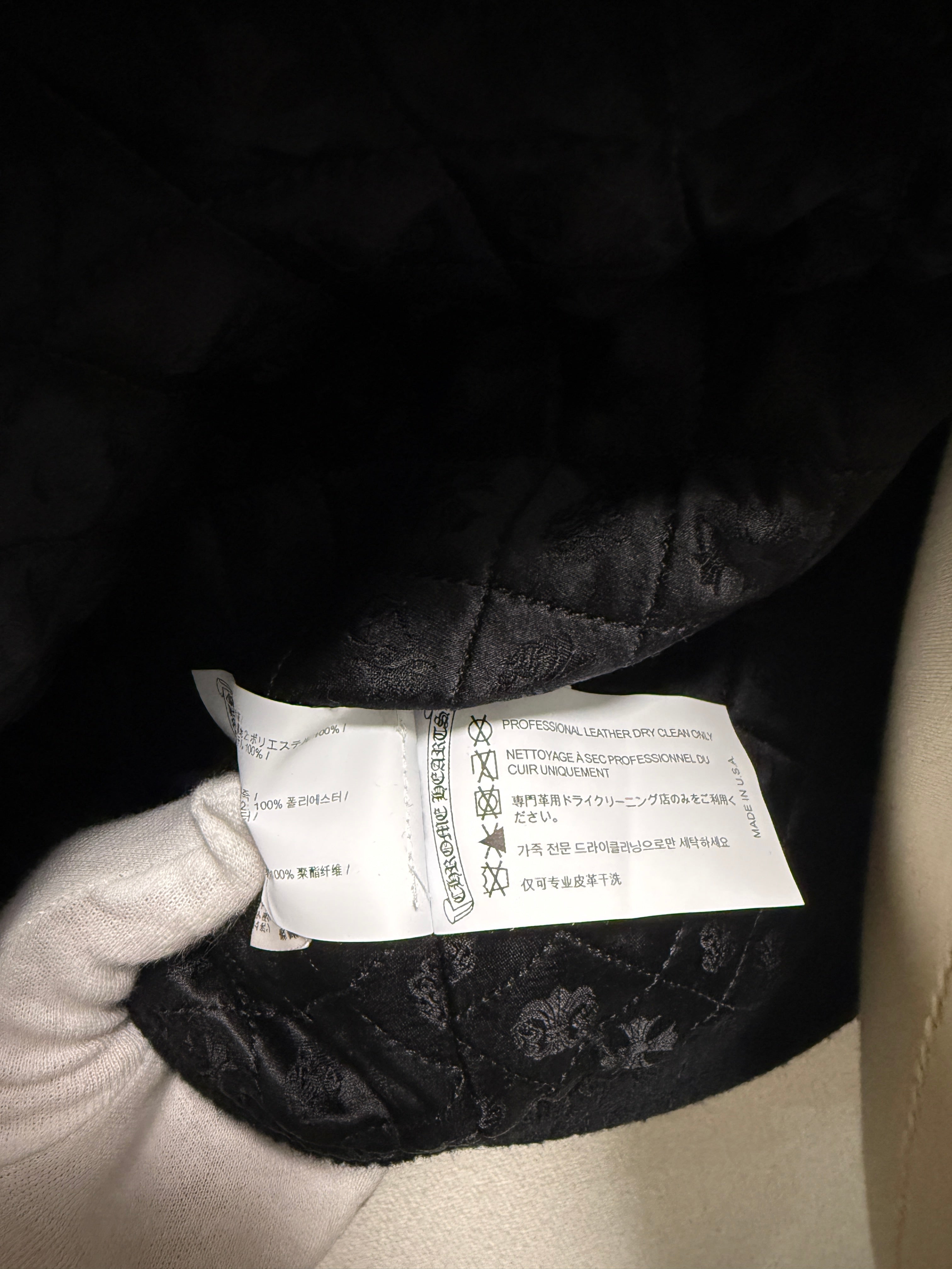 【CHROME HEARTS】LETTER MAN FULL LEATHER M