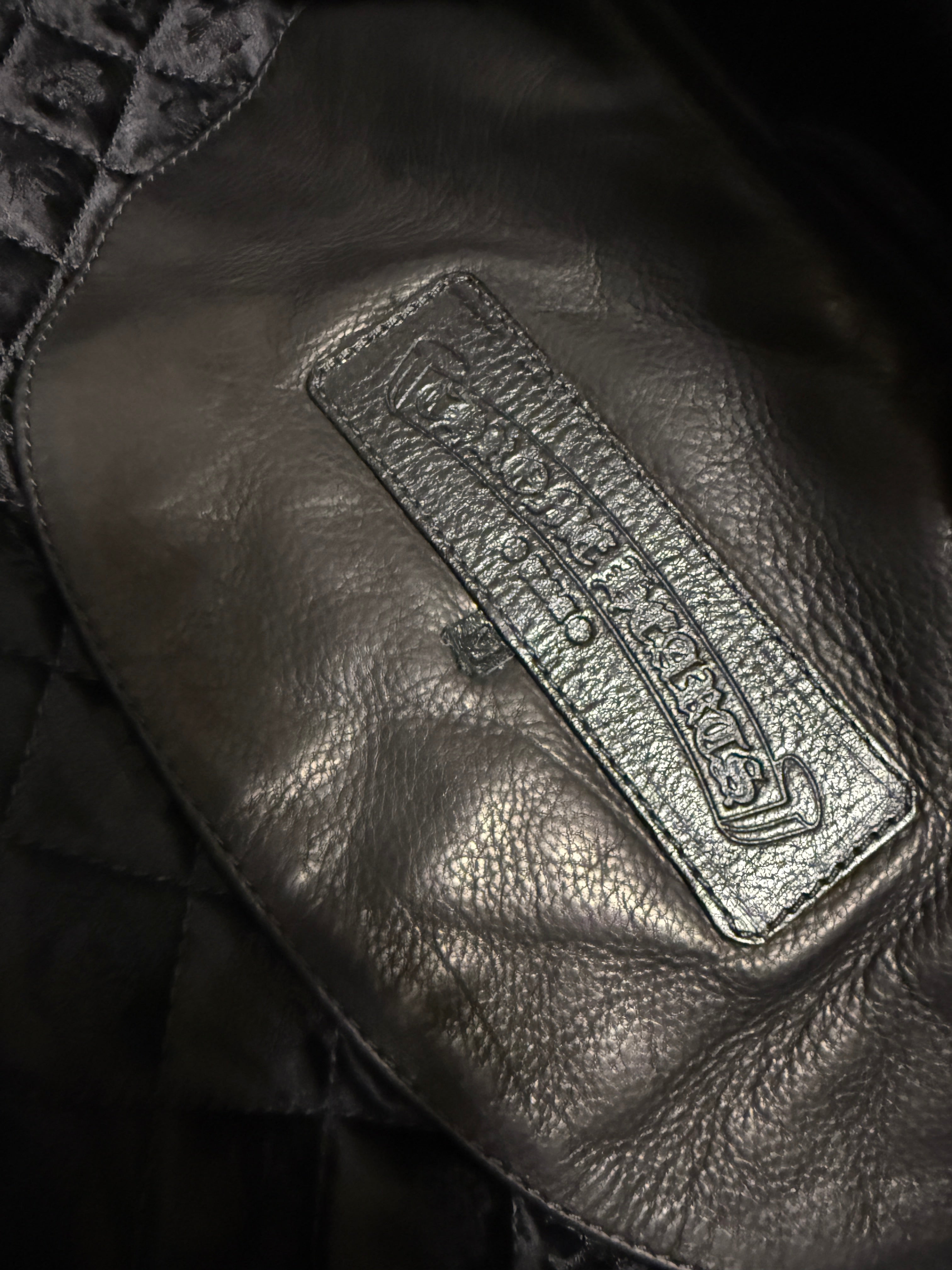【CHROME HEARTS】LETTER MAN FULL LEATHER M