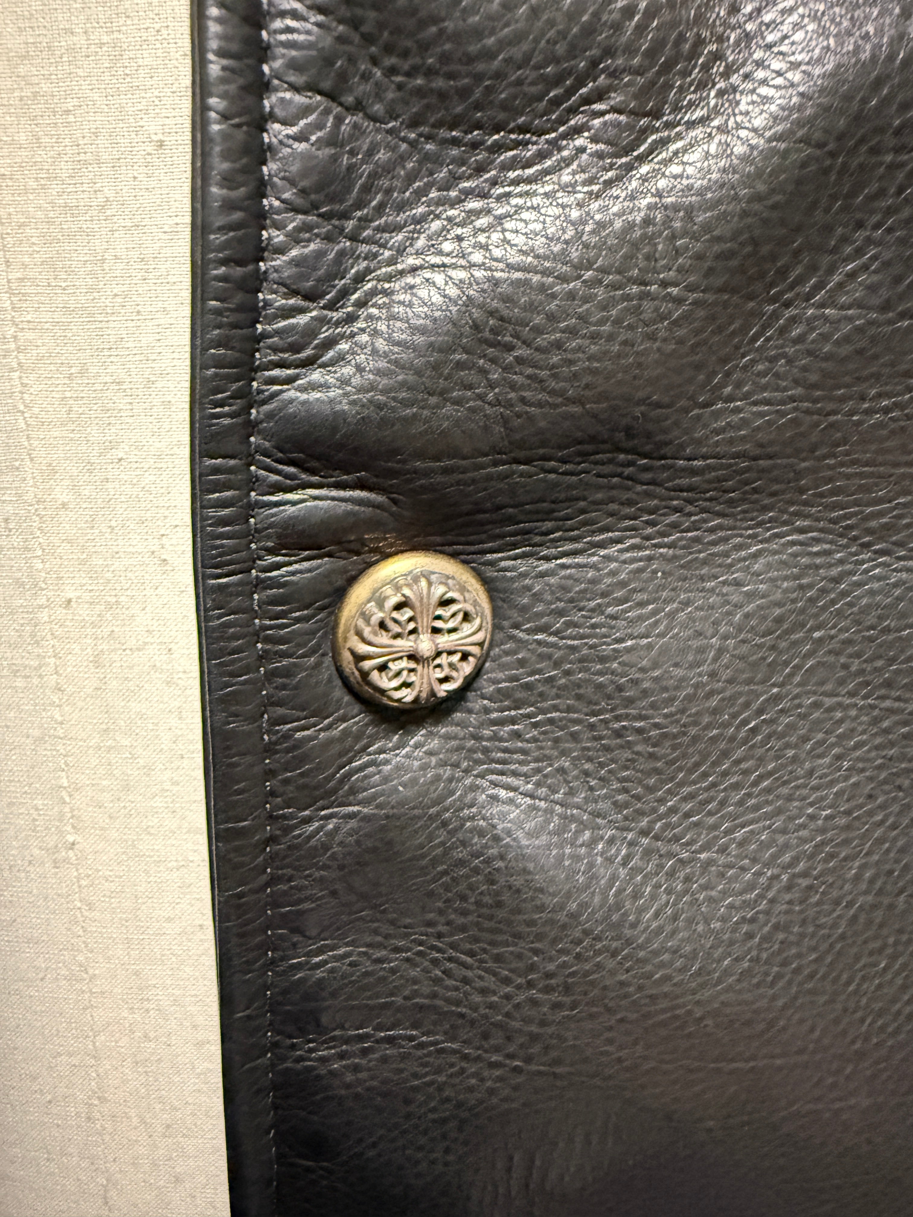 【CHROME HEARTS】LETTER MAN FULL LEATHER XL