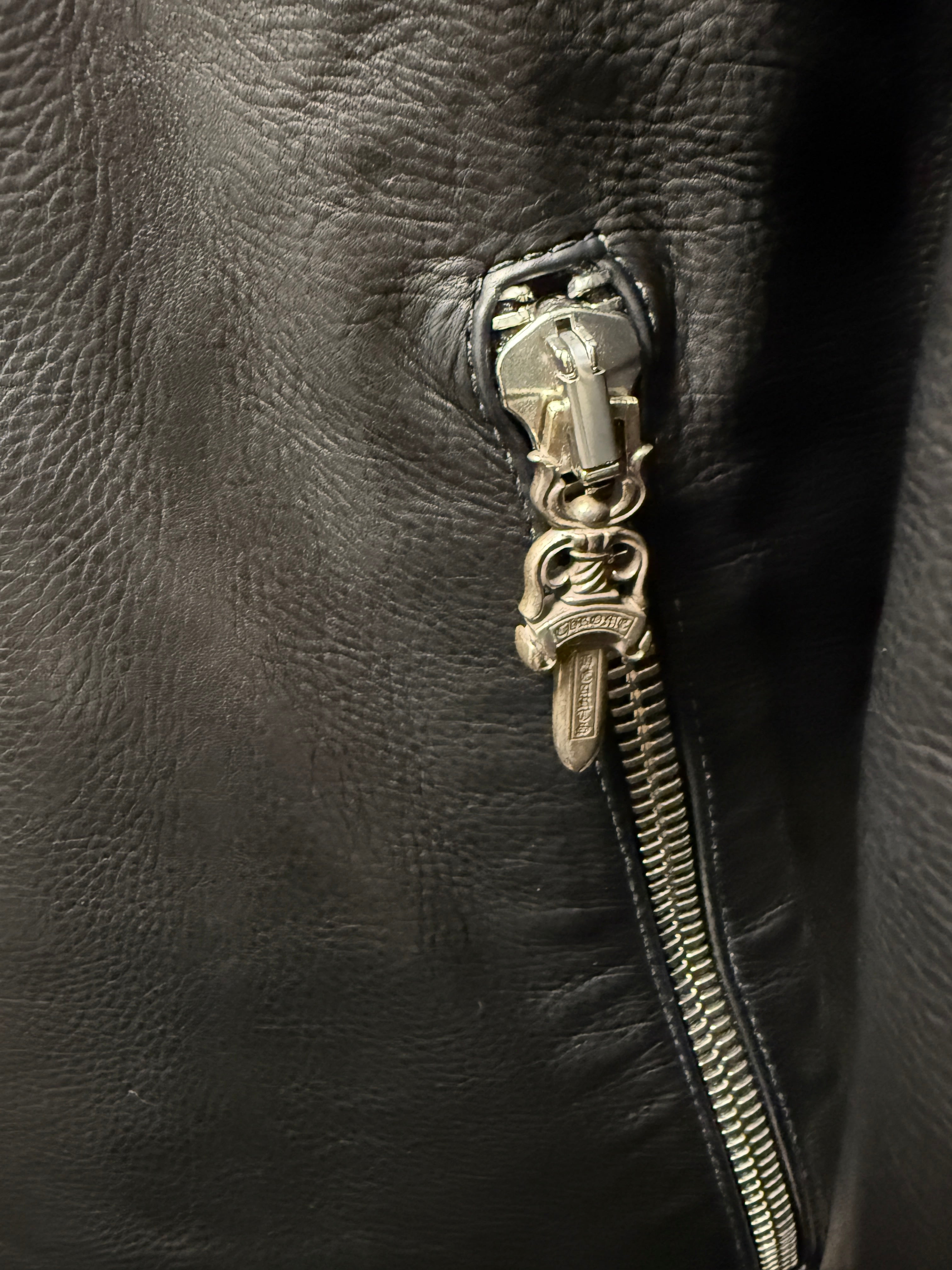 【CHROME HEARTS】LETTER MAN FULL LEATHER XL