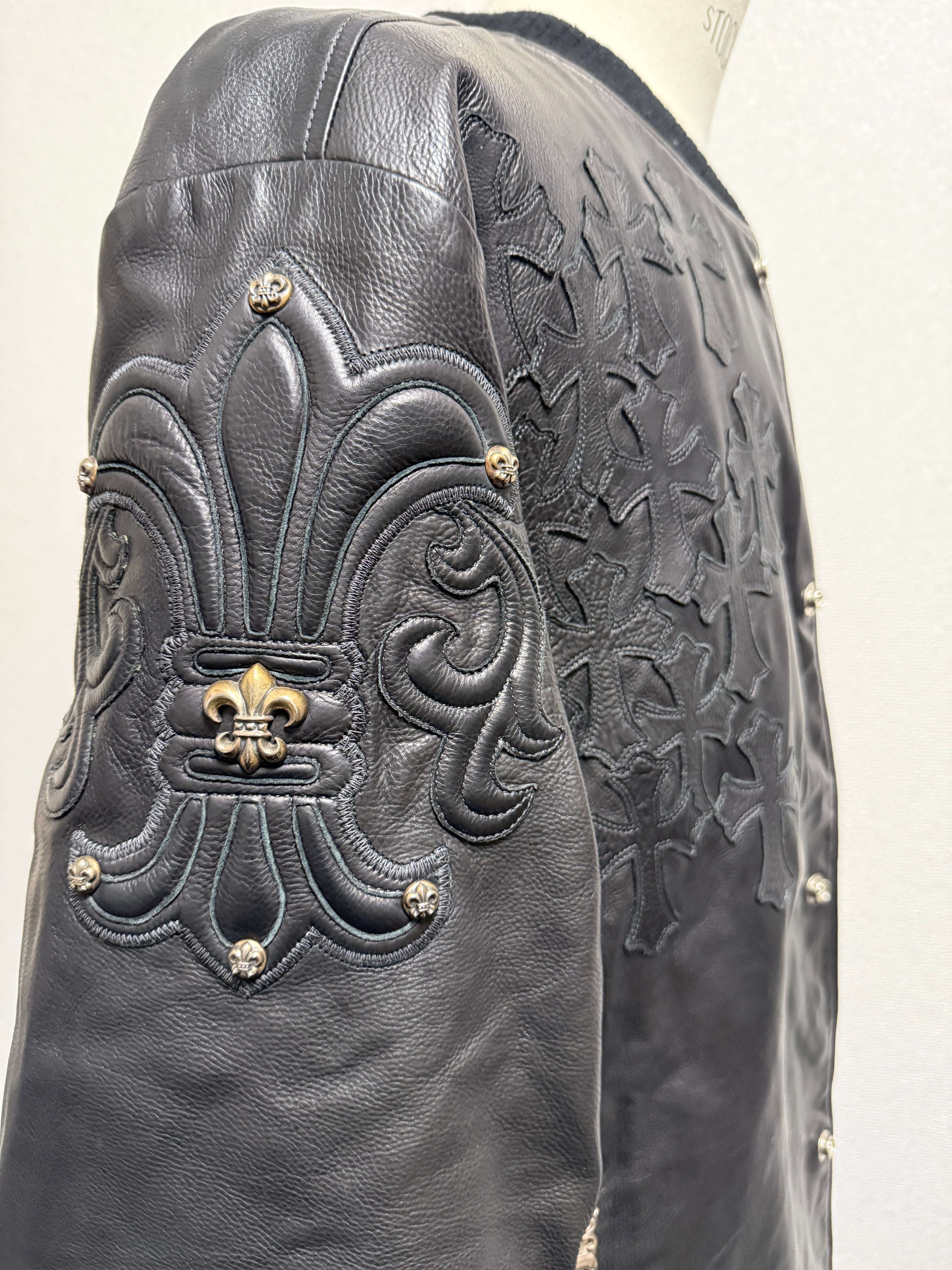 【CHROME HEARTS】LETTER MAN FULL LEATHER XL