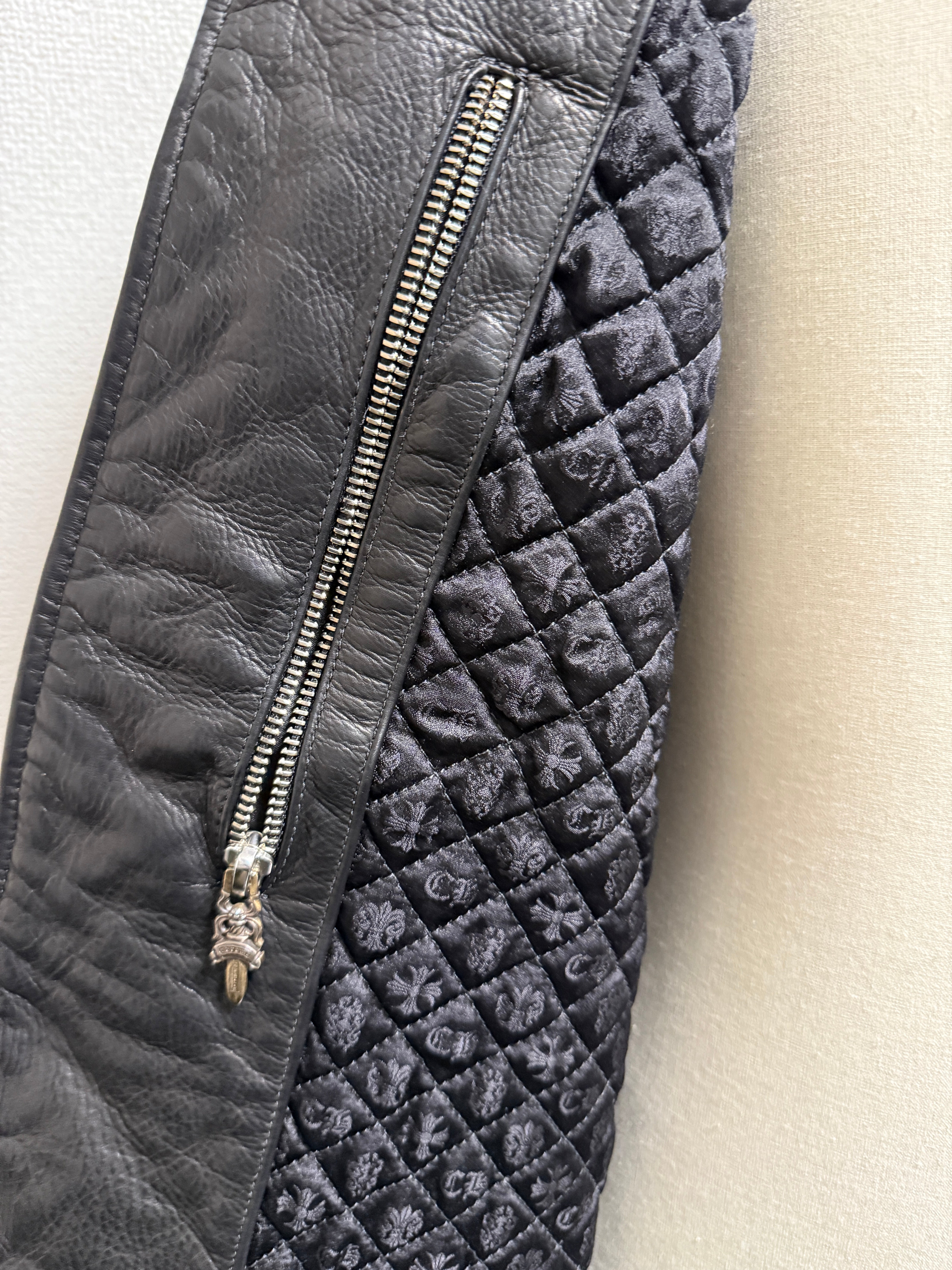 【CHROME HEARTS】LETTER MAN FULL LEATHER XL