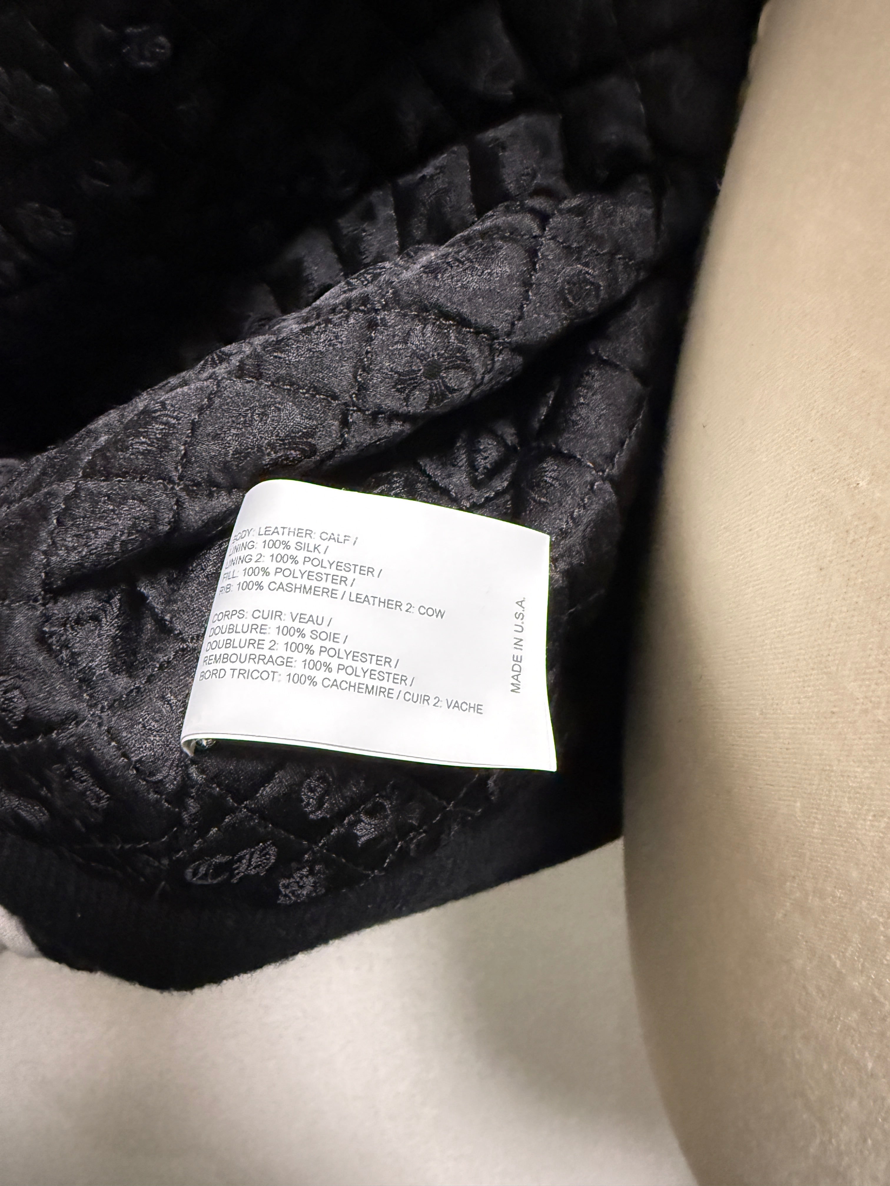 【CHROME HEARTS】LETTER MAN FULL LEATHER XL