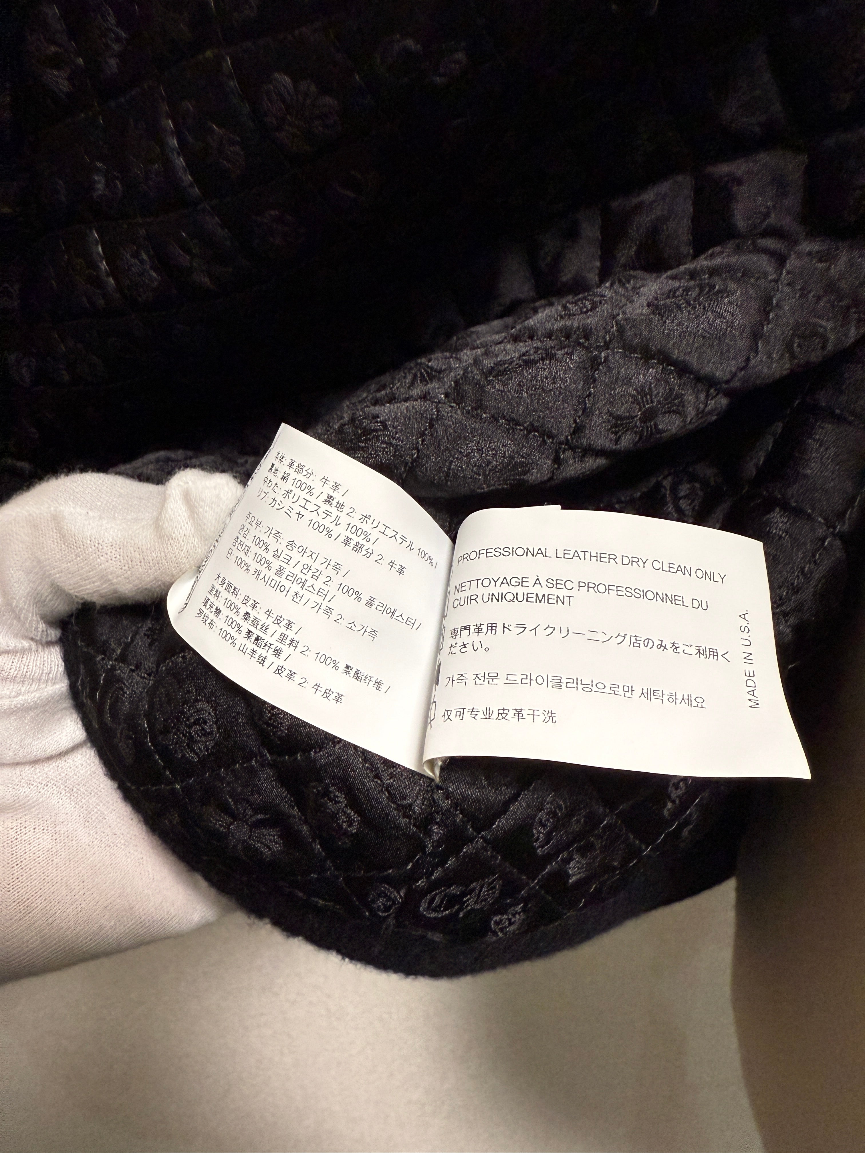 【CHROME HEARTS】LETTER MAN FULL LEATHER XL