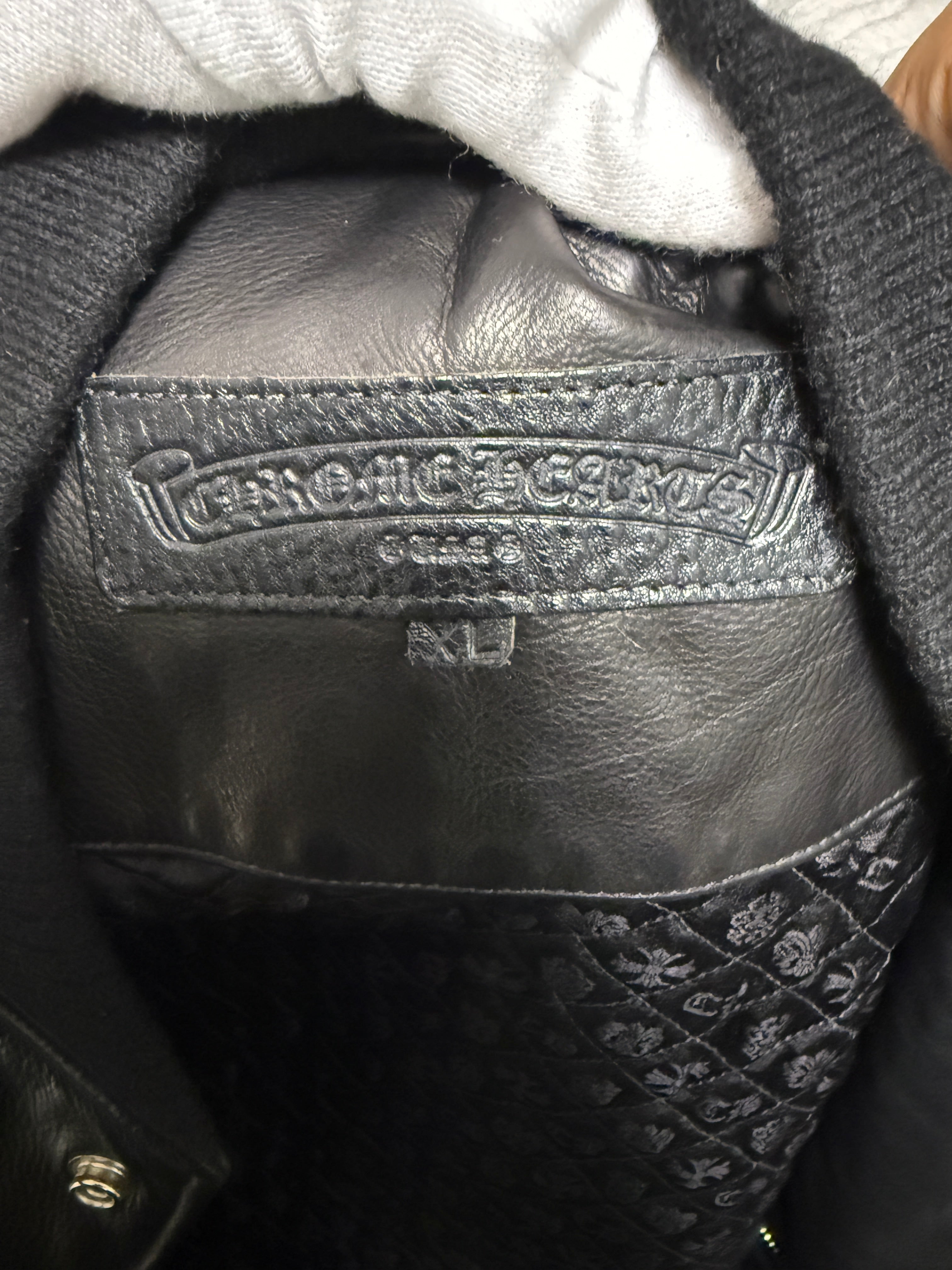 【CHROME HEARTS】LETTER MAN FULL LEATHER XL