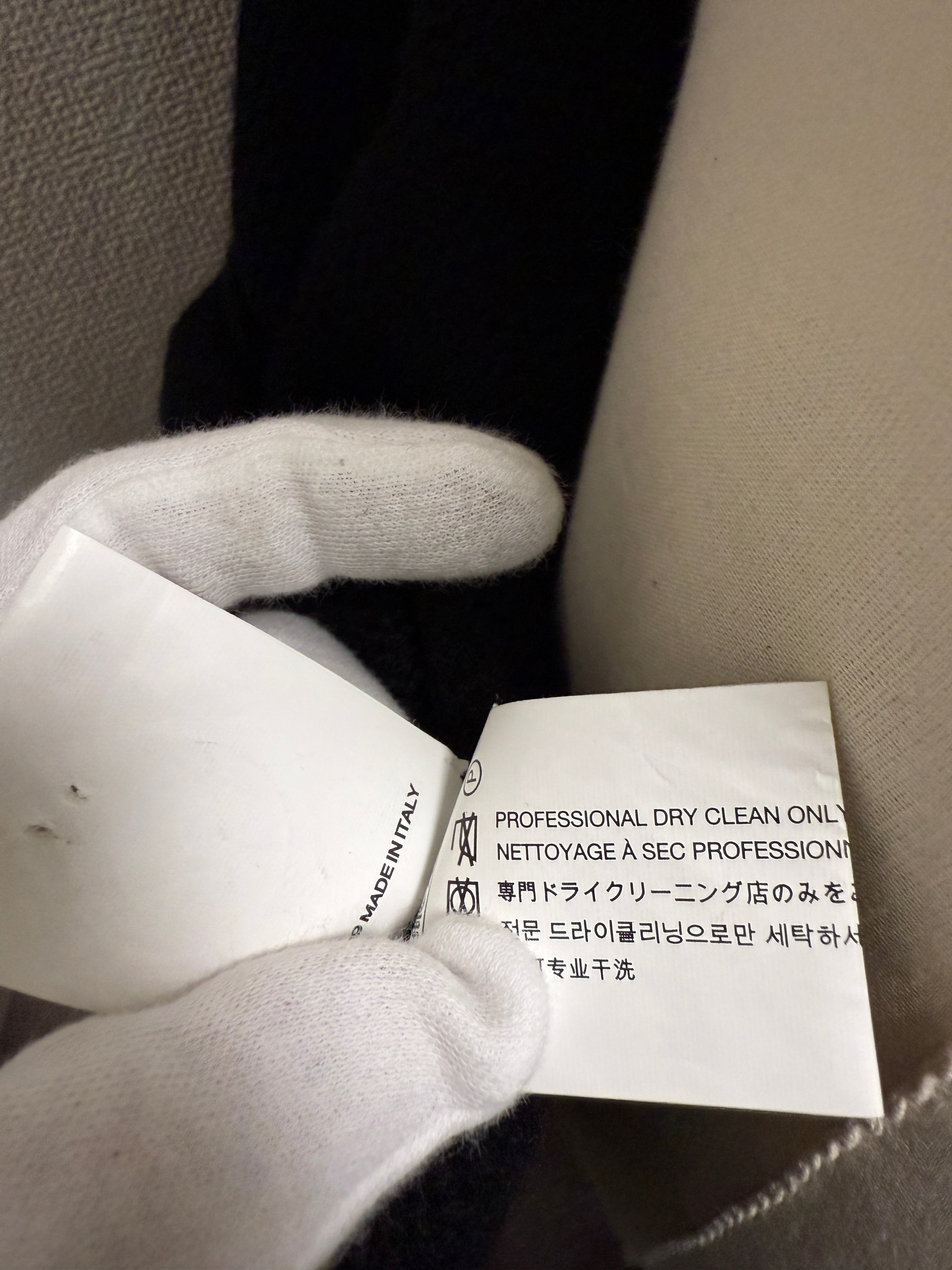 【CHROME HEARTS】CASHEMERE KNIT FLORAL LEATHER ZIP HOODIE