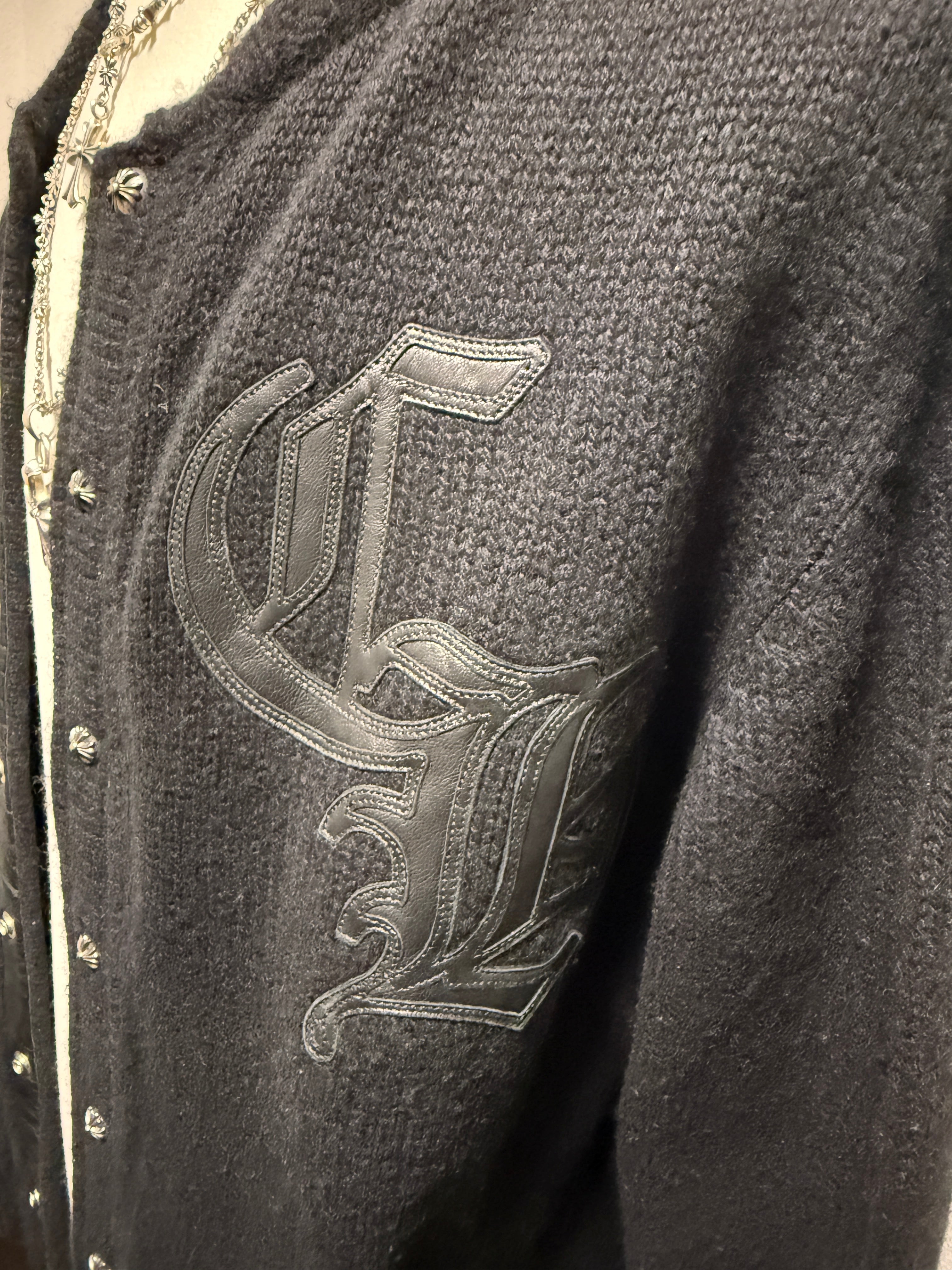 【CHROME HEARTS】Cashmere CH Patch Cardigan