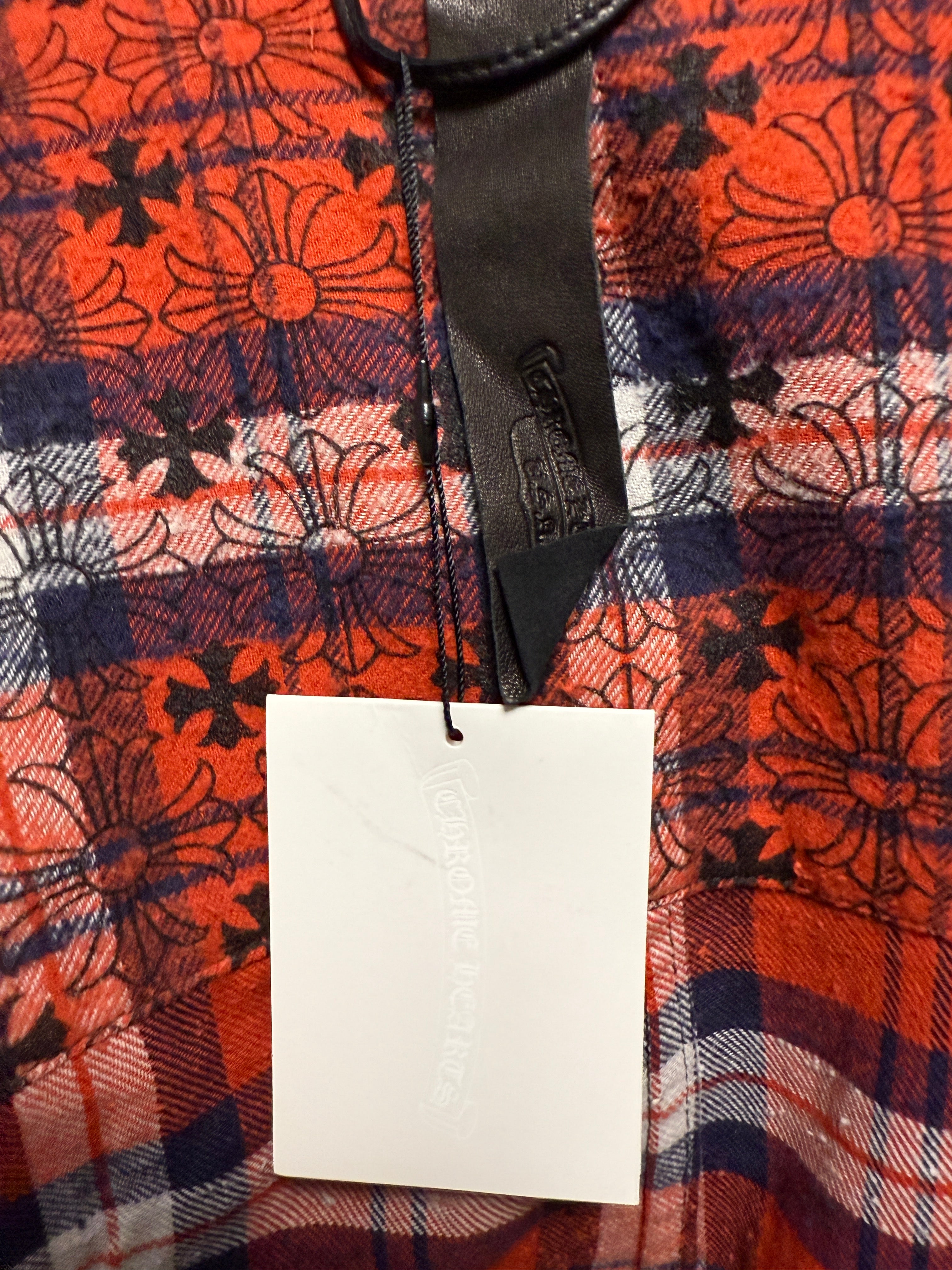 【CHROME HEARTS】LOOSE END Red Check Shirt