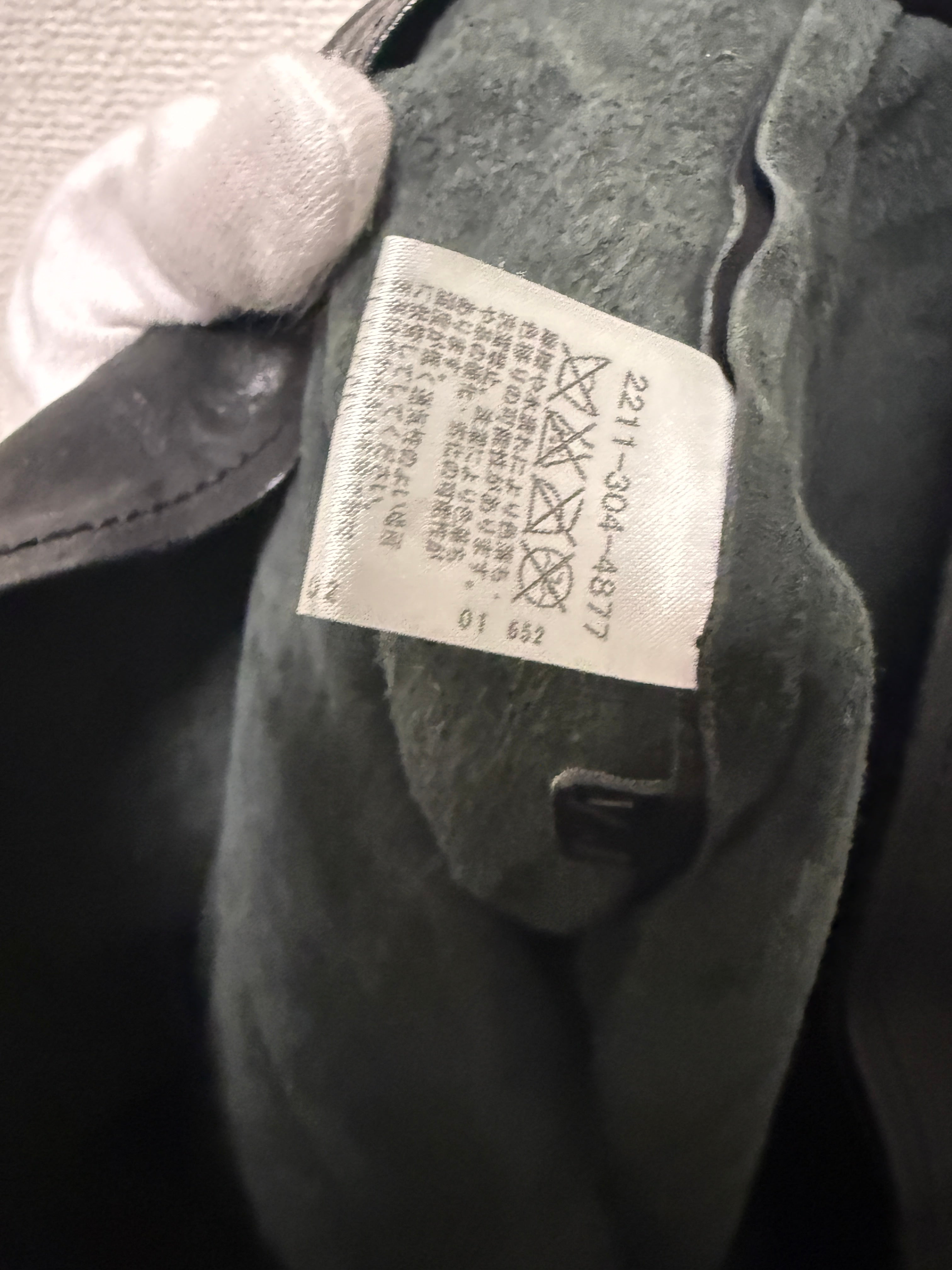 【CHROME HEARTS】LEATHER CROSS BUTTON WESTERN SHIRT JACKET LARGE