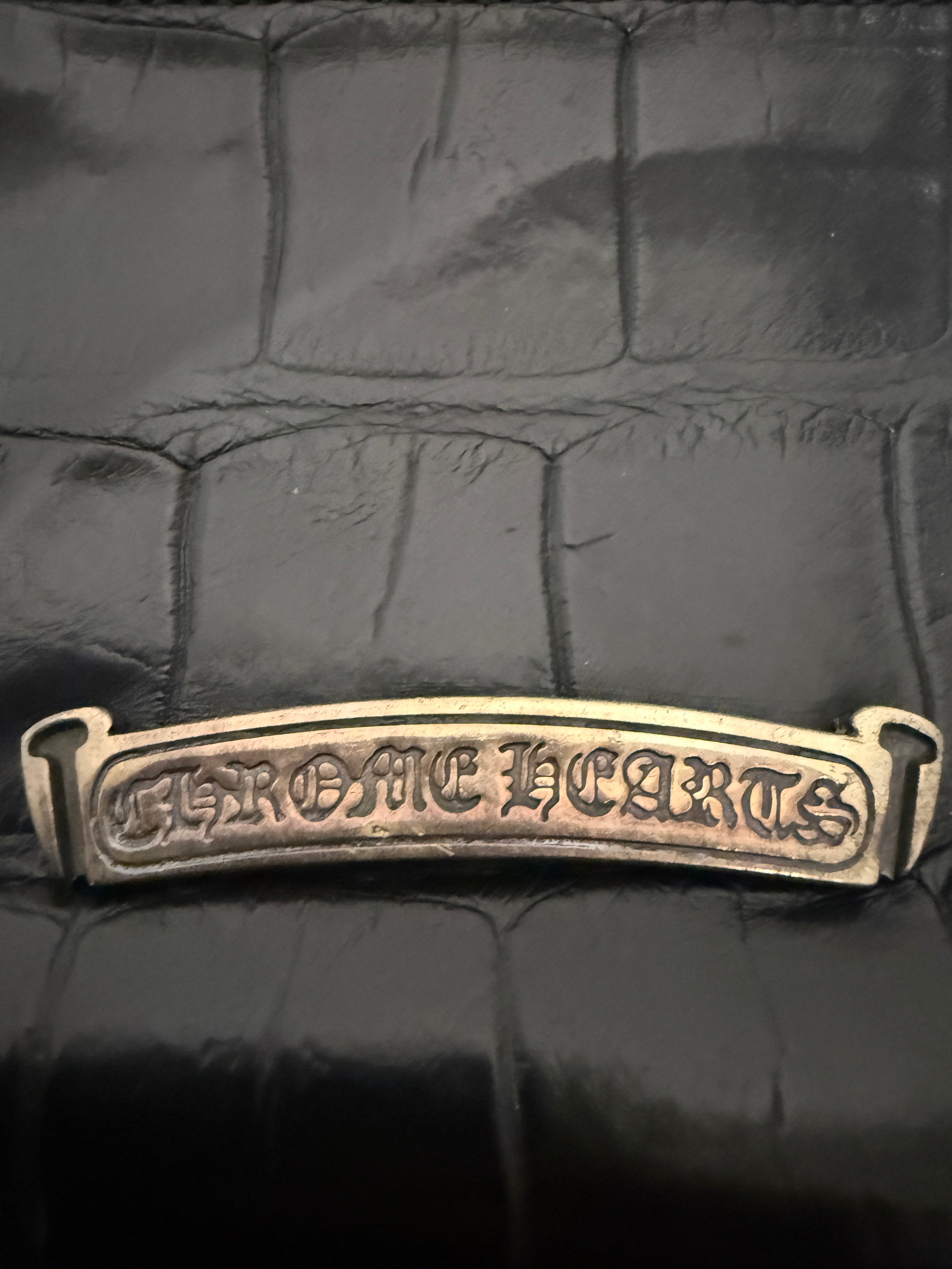 【CHROME HEARTS】WAVE MINI ALLIGATOR WALLET