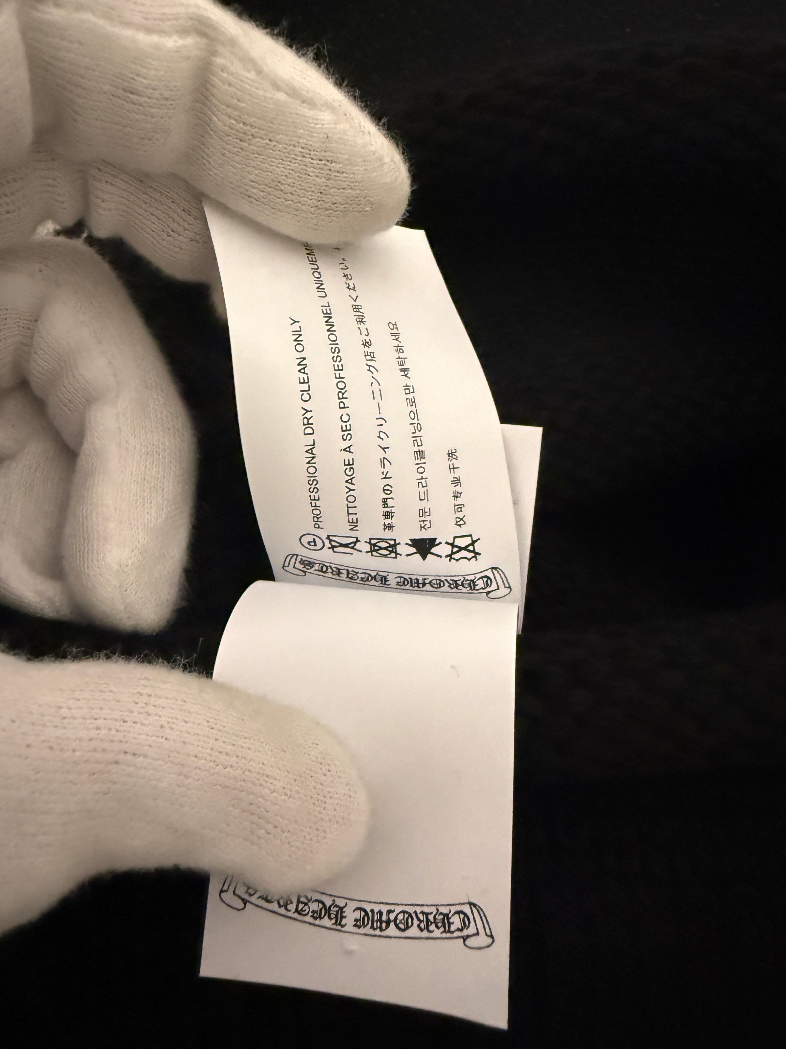 【CHROME HEARTS】CROS KNIT CAP BLACK