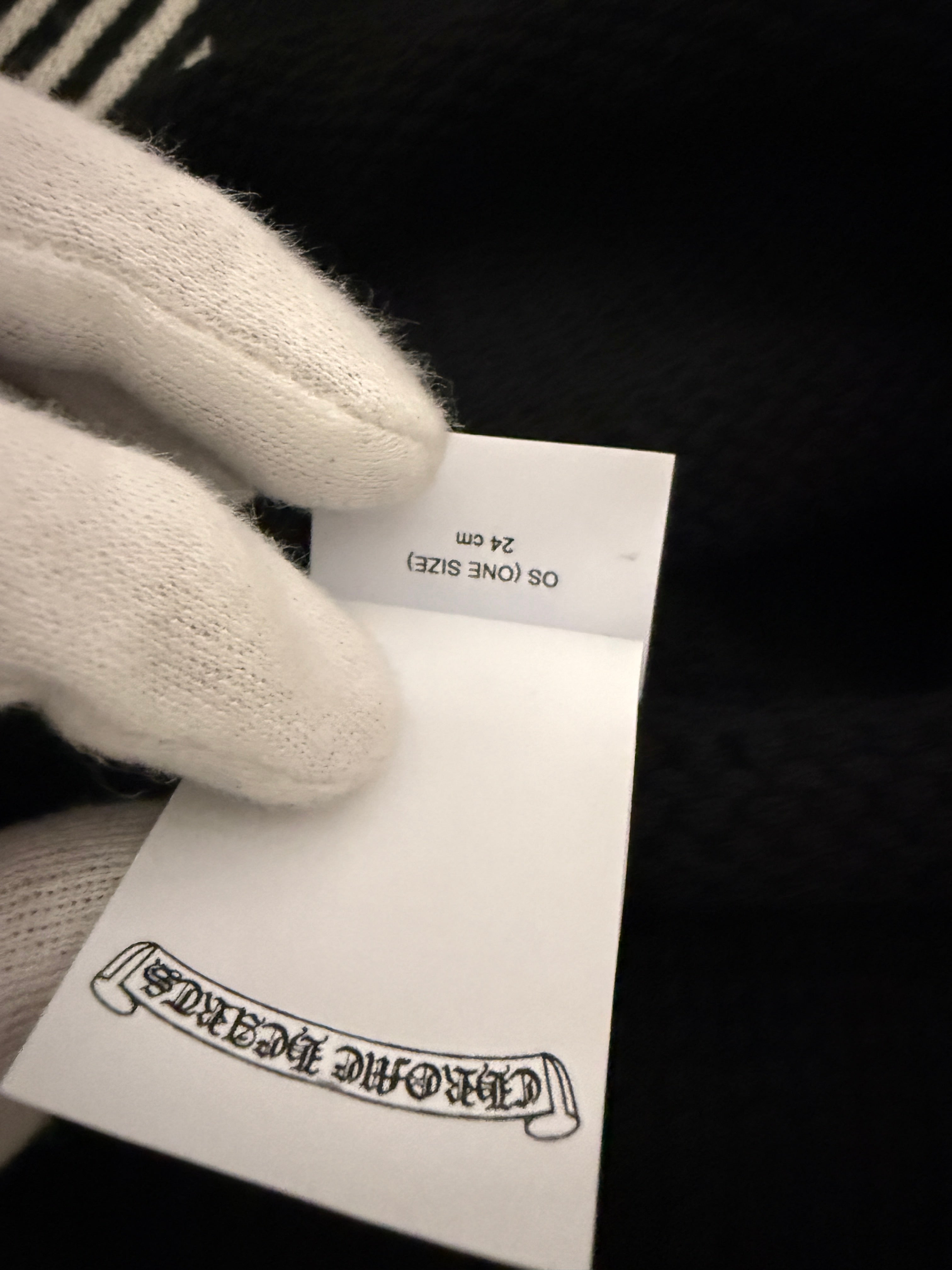 【CHROME HEARTS】CROS KNIT CAP BLACK