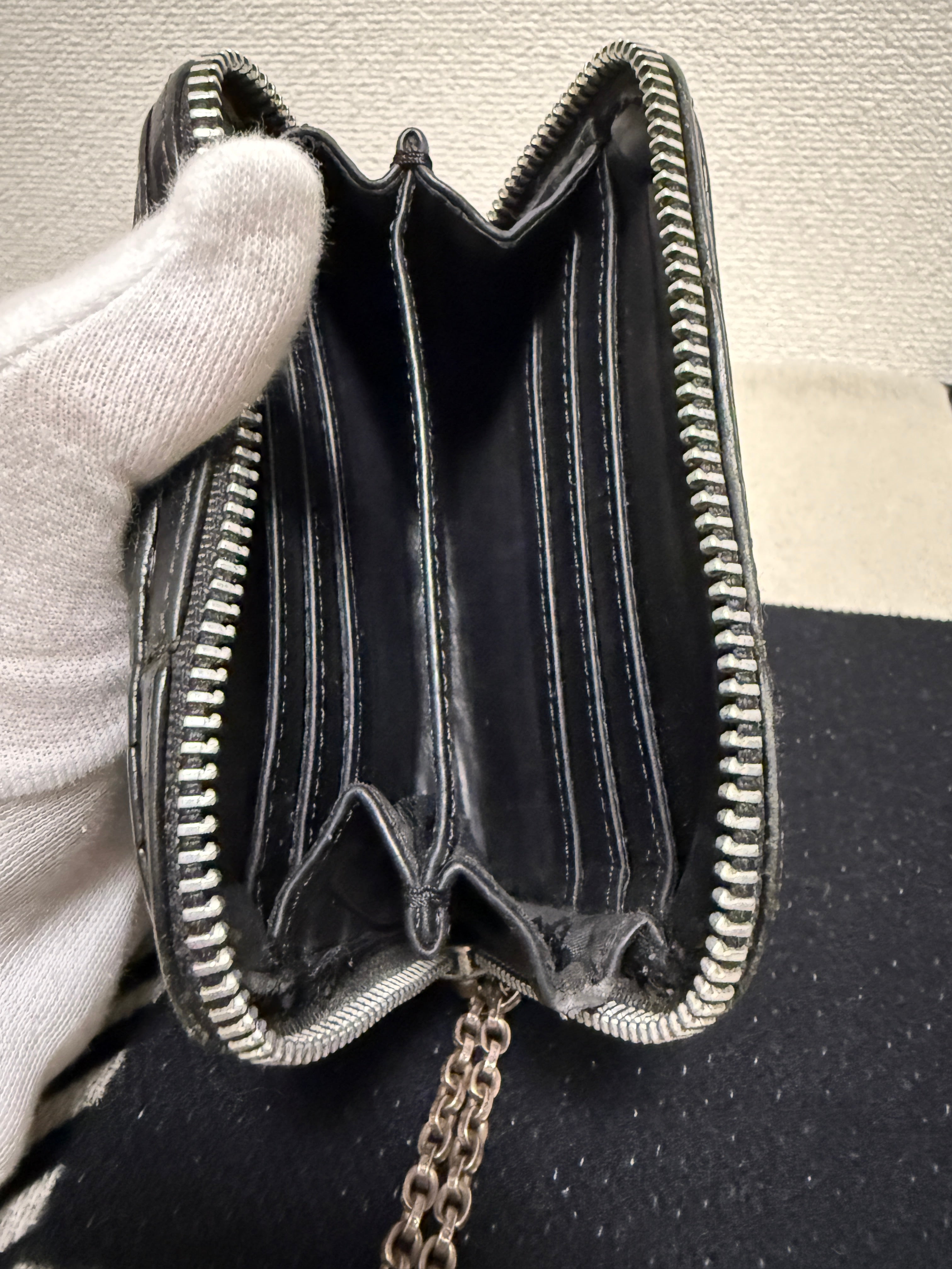 【CHROME HEARTS】3 SIDE ZIP ALLIGATOR WALLET