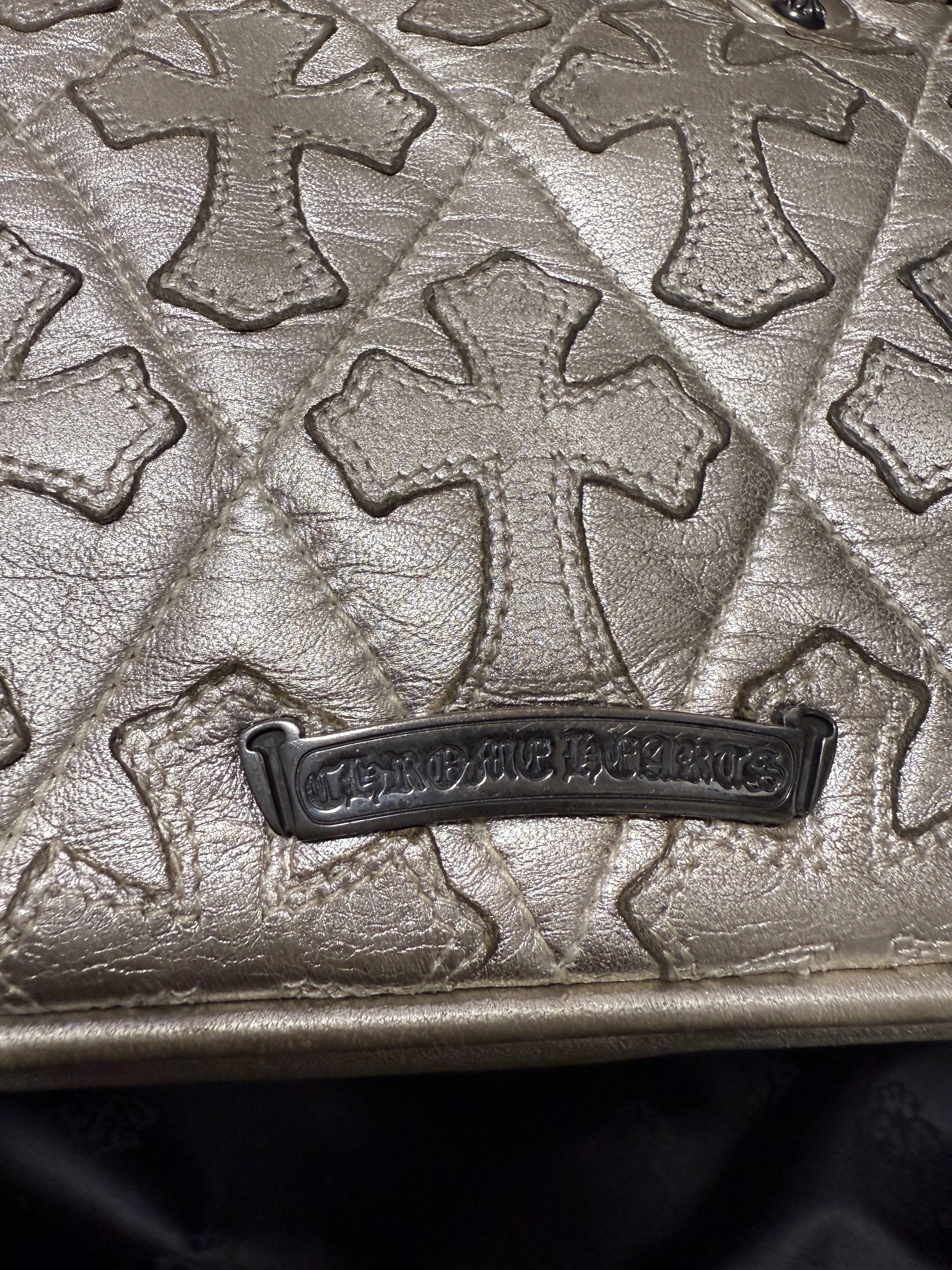 【CHROME HEARTS】GYM BAG SM CEMETERY CROSS PATCH FILIGREE