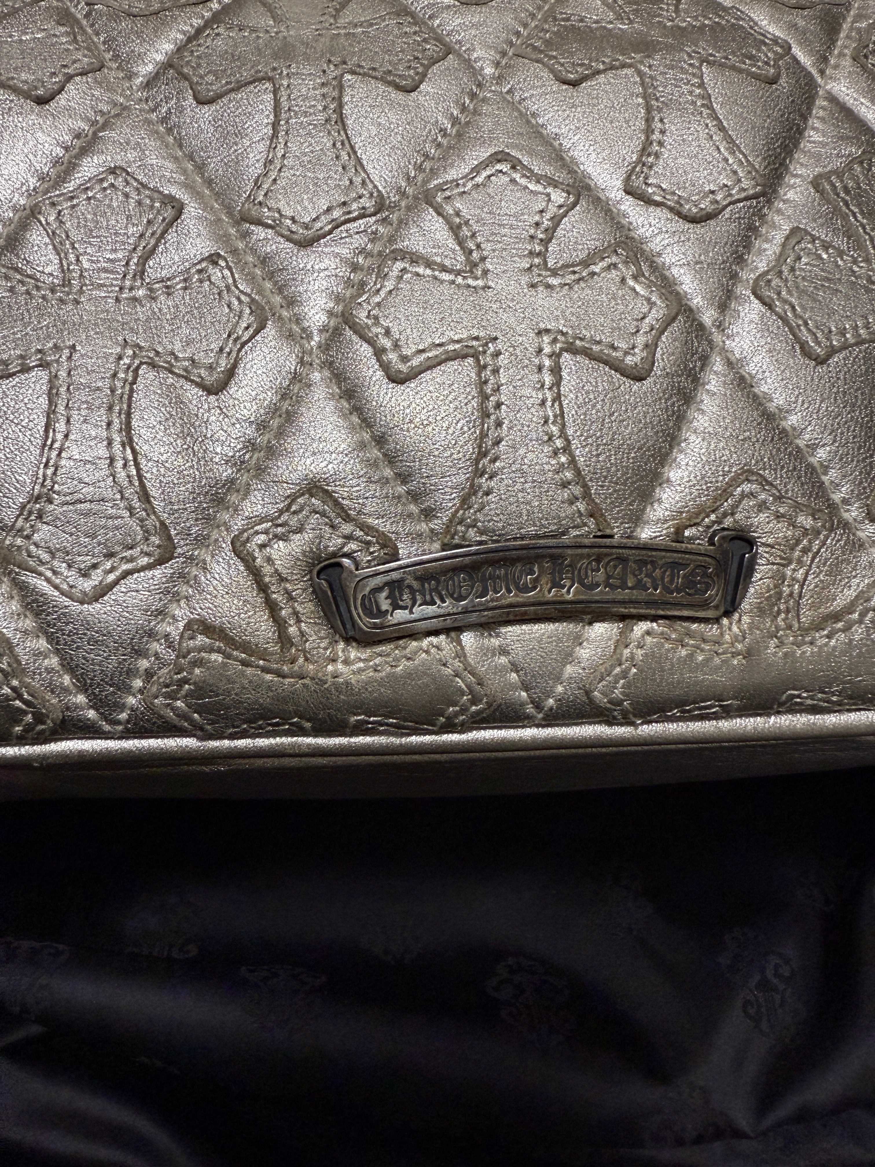 【CHROME HEARTS】GYM BAG SM CEMETERY CROSS PATCH LARGE CROSS