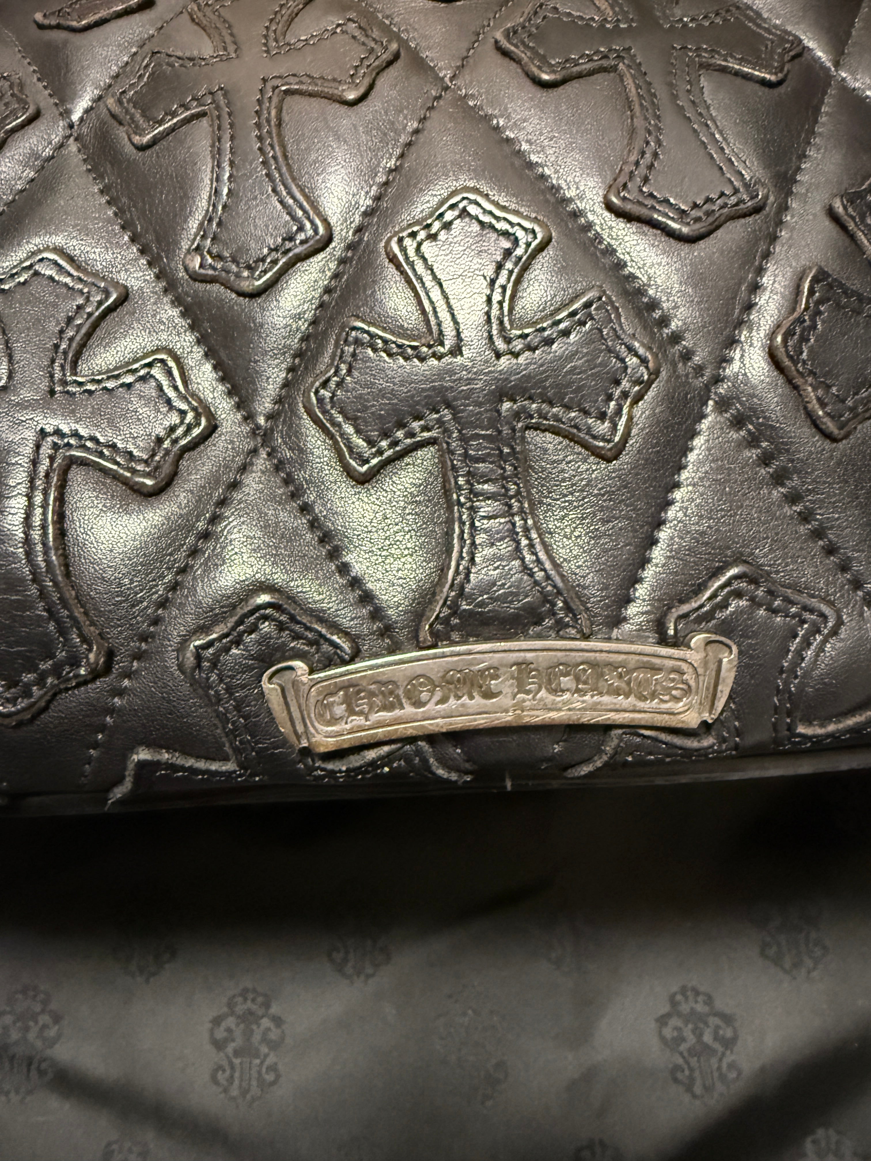 【CHROME HEARTS】GYM BAG SM CEMETERY CROSS PATCH LARGE CROSS