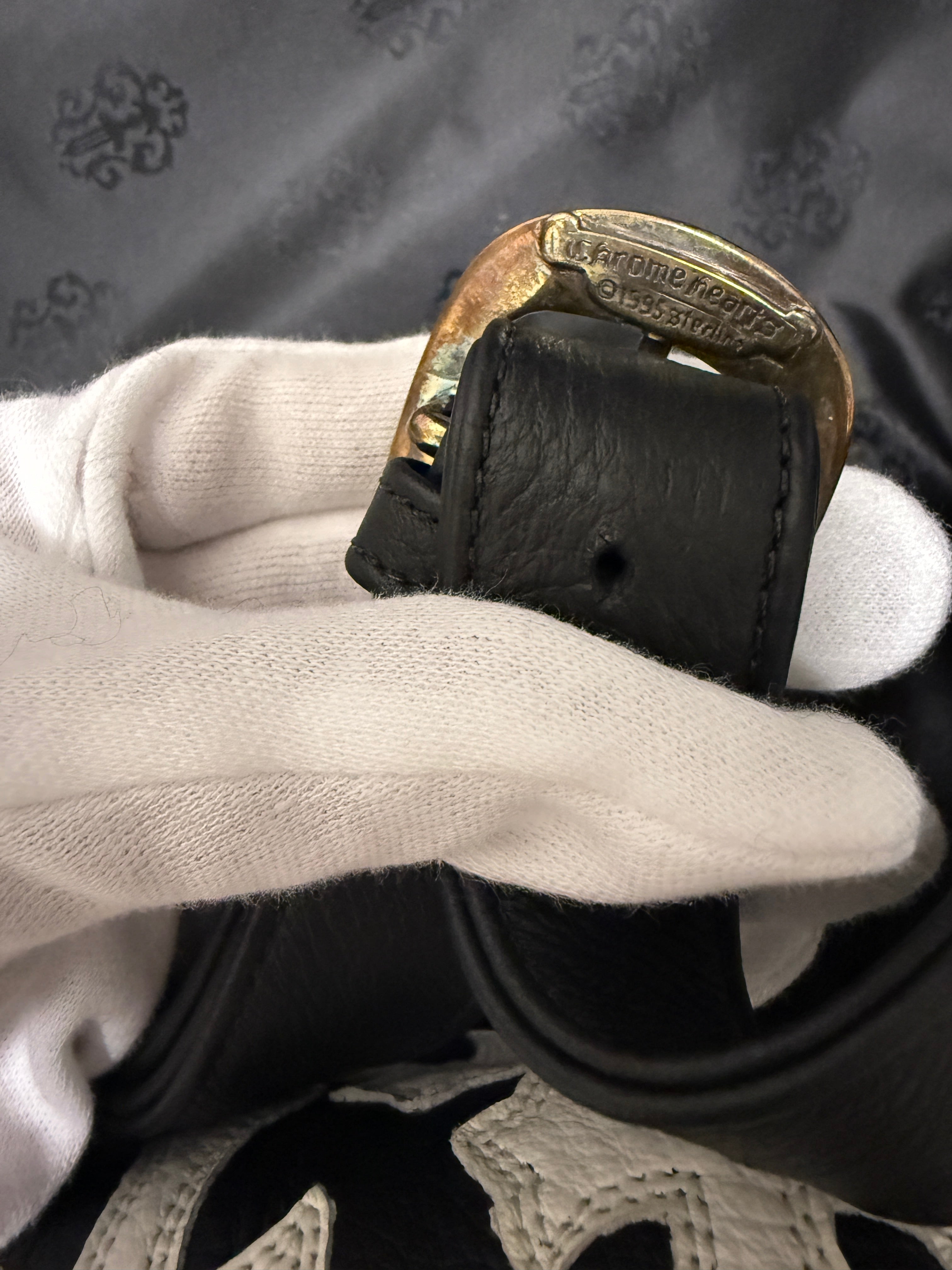 【CHROME HEARTS】#1 SNAT PACK BAG CROSS PATCH WHITE