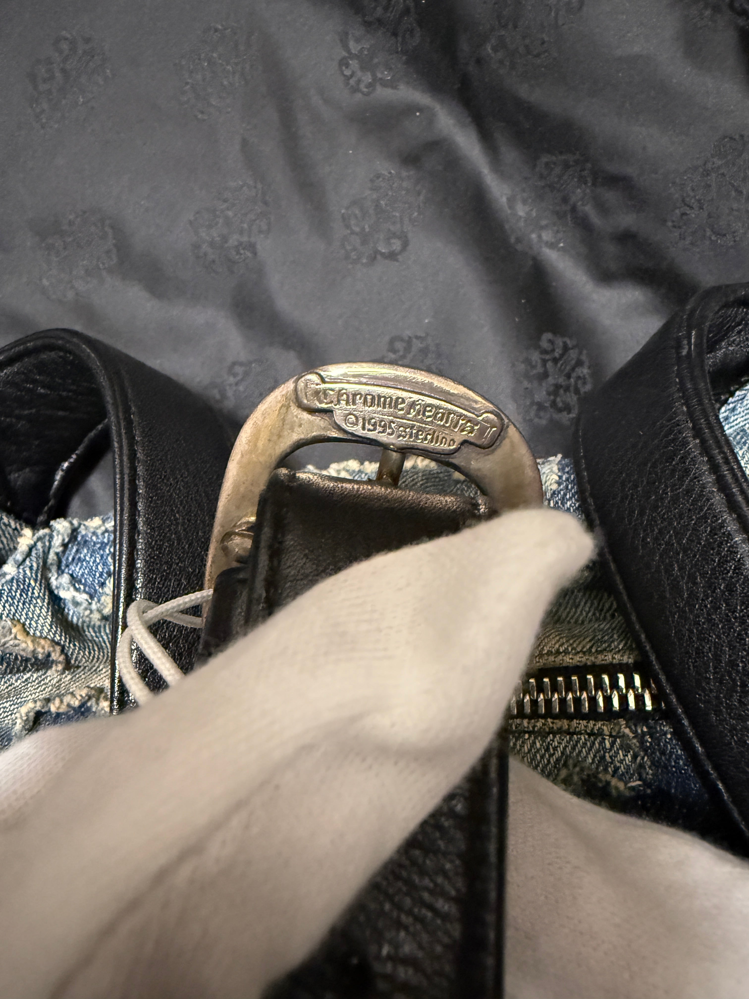 【CHROME HEARTS】#1 SNAT PACK BAG CROSS PATCH DENIM