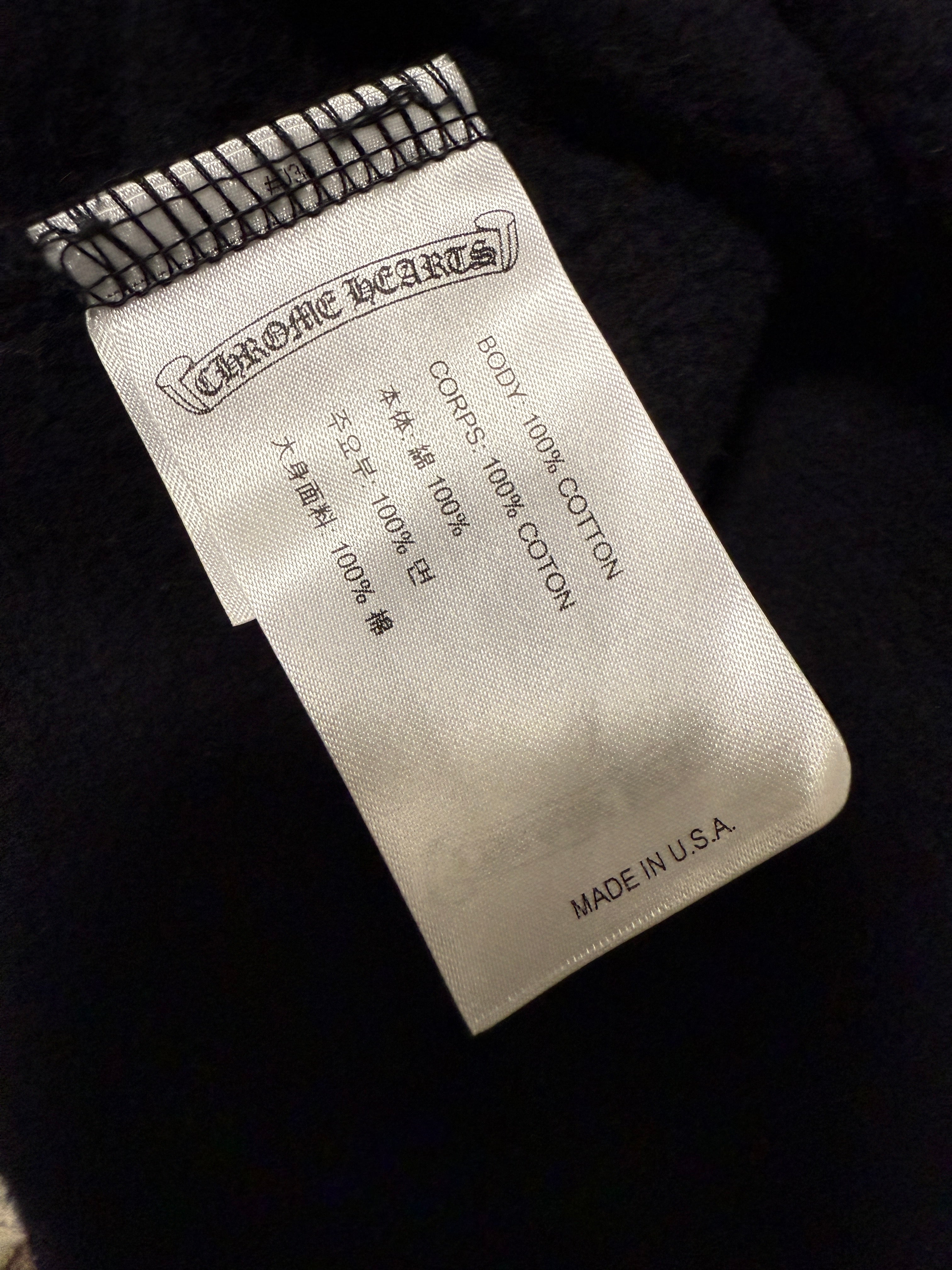 【CHROME HEARTS】SWTSHRT HD ZIP LTD DSMG