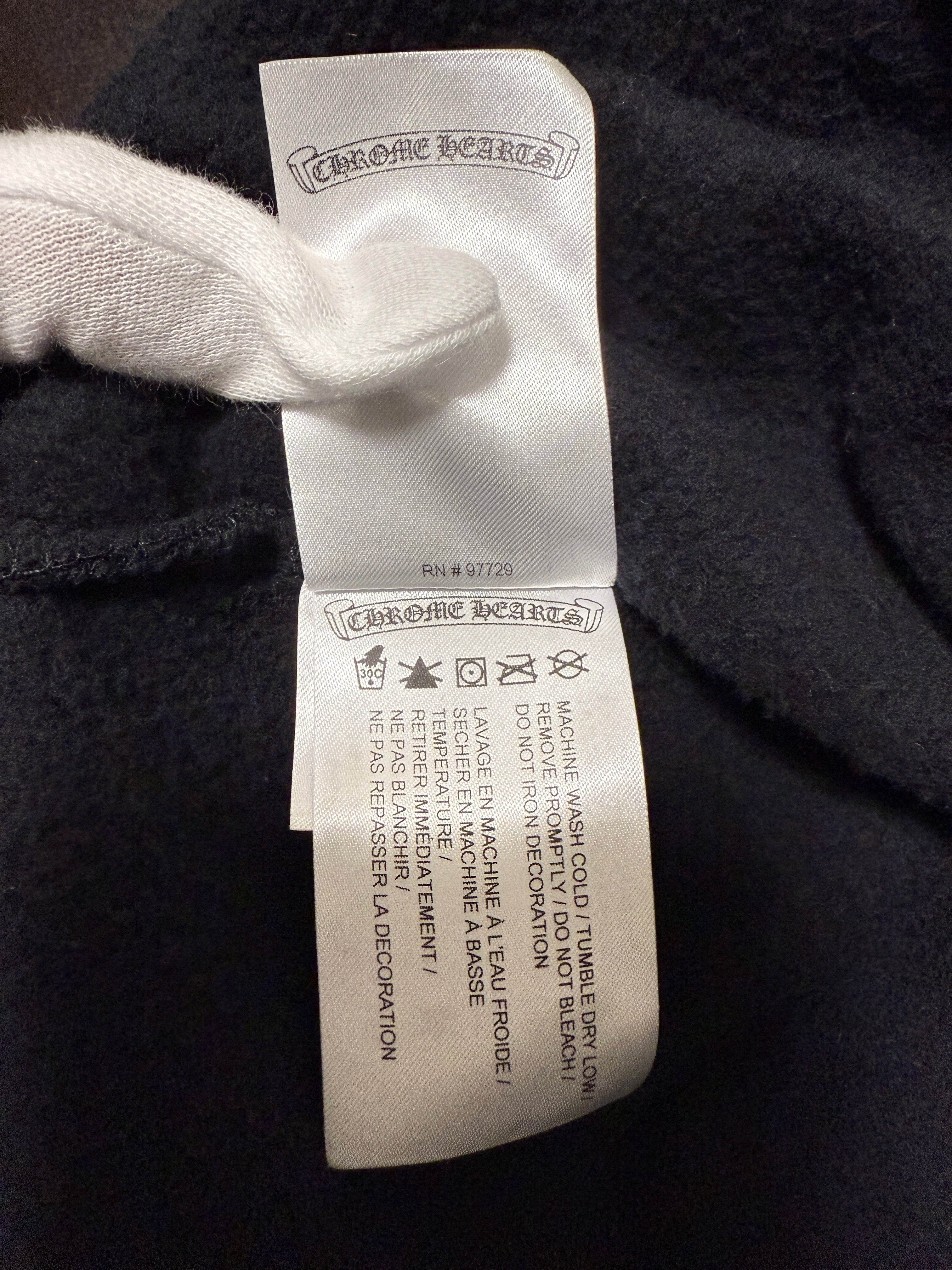 【CHROME HEARTS】SWTSHRT HD ZIP LTD DSMG