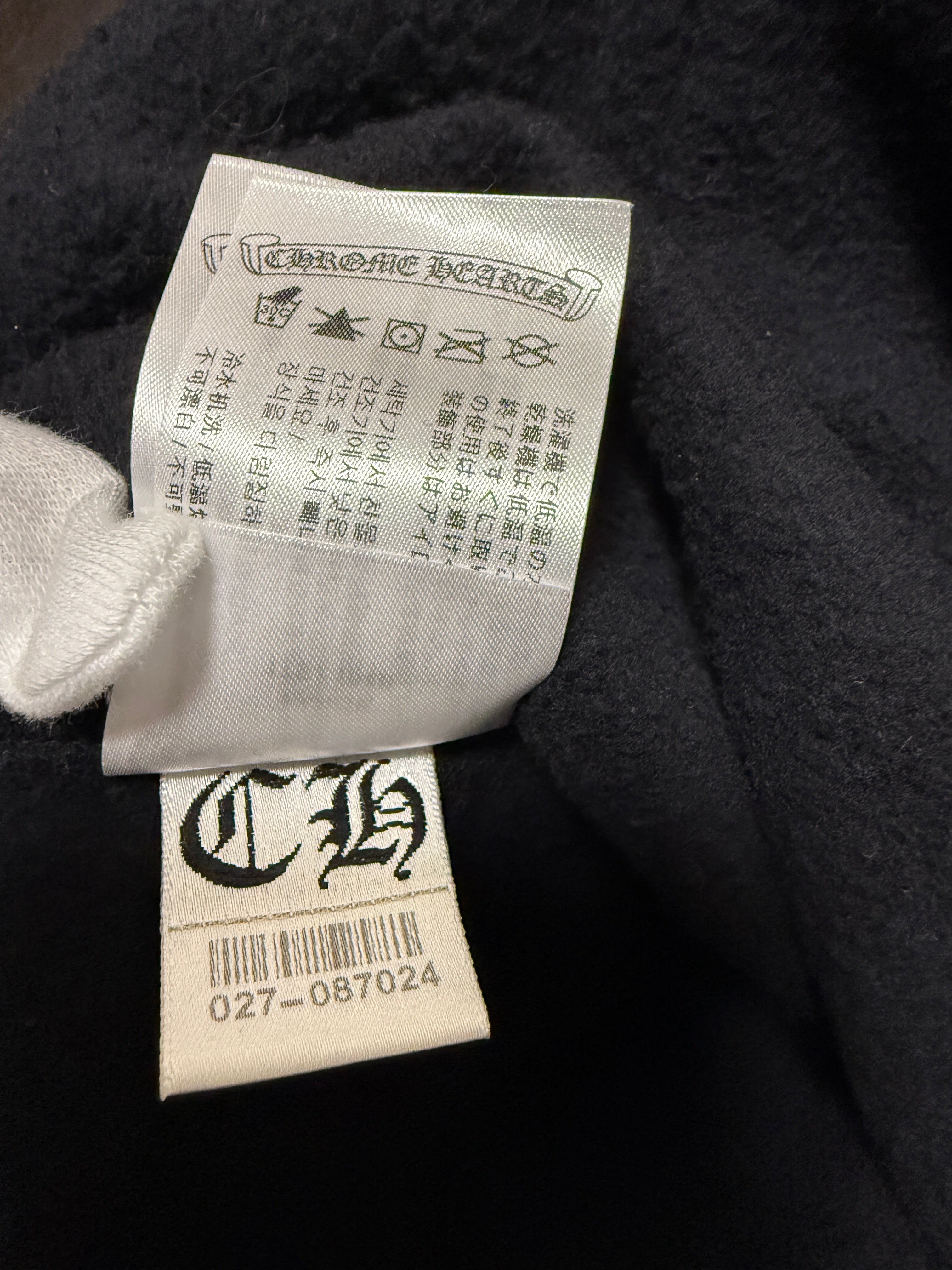 【CHROME HEARTS】SWTSHRT HD ZIP LTD DSMG