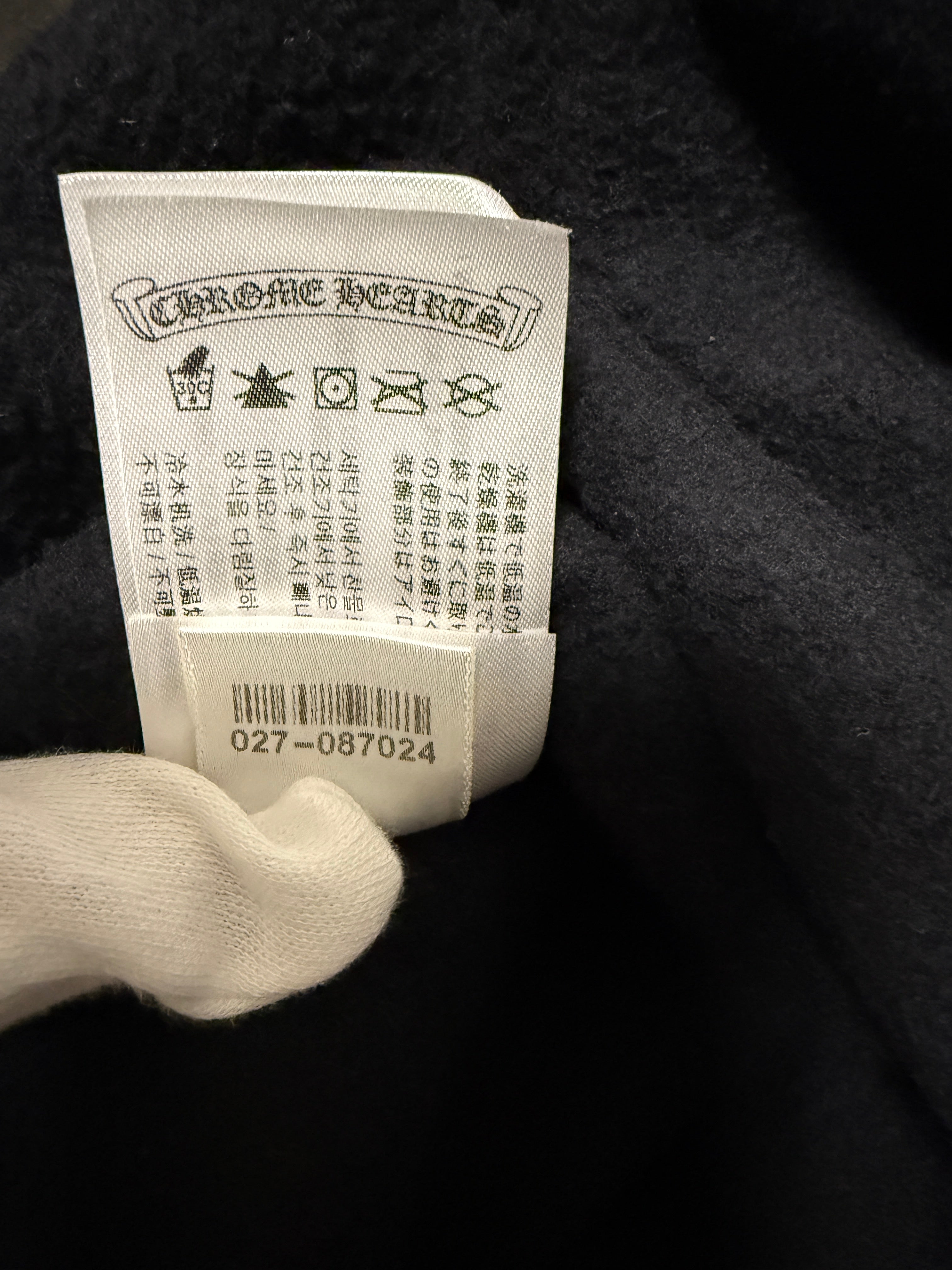 【CHROME HEARTS】SWTSHRT HD ZIP LTD DSMG