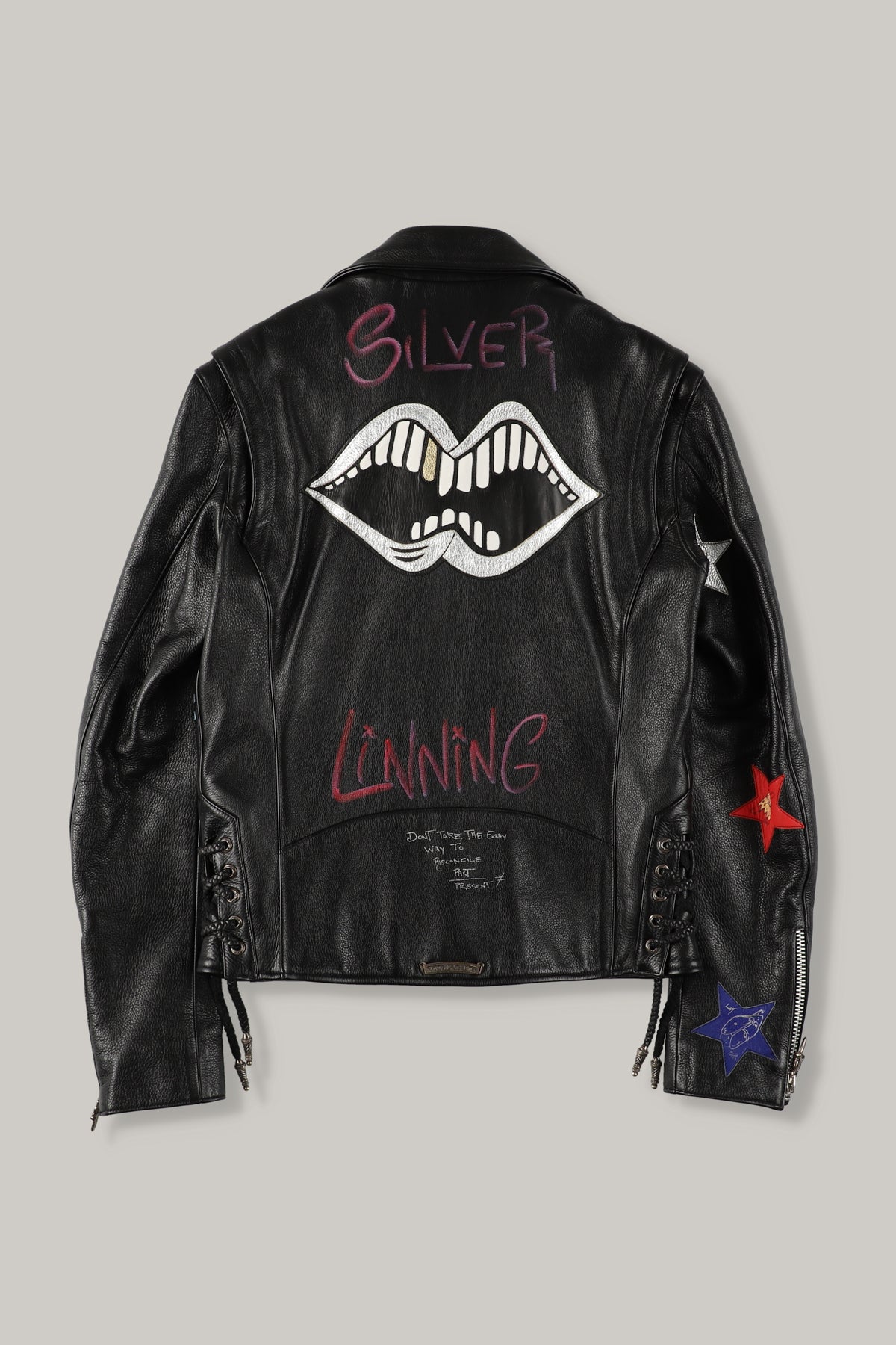 【CHROME HEARTS】JJ DEAN  LEATHER JACKET PPO PAINT