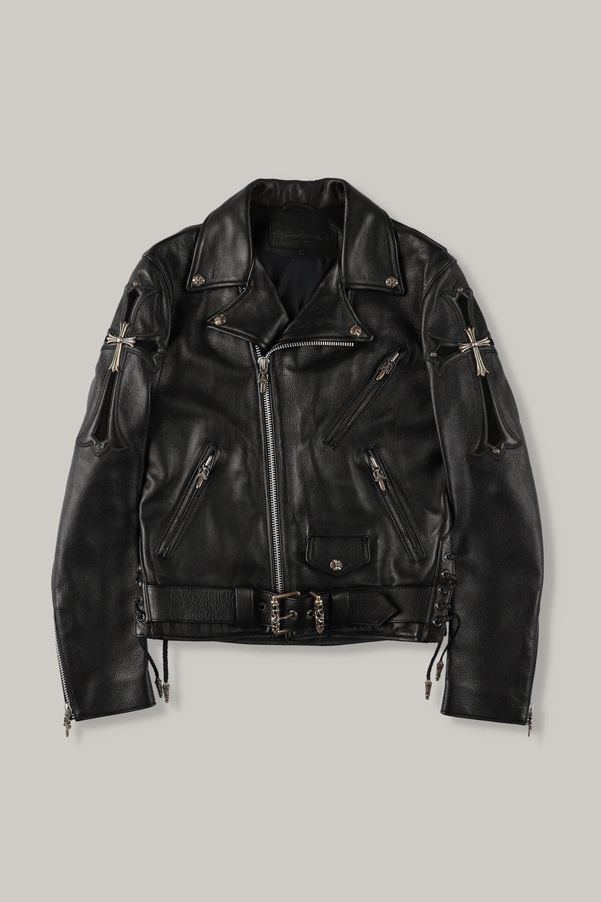 【CHROME HEARTS】JJ DEAN LEATHER JACKET FULL CUSTOM